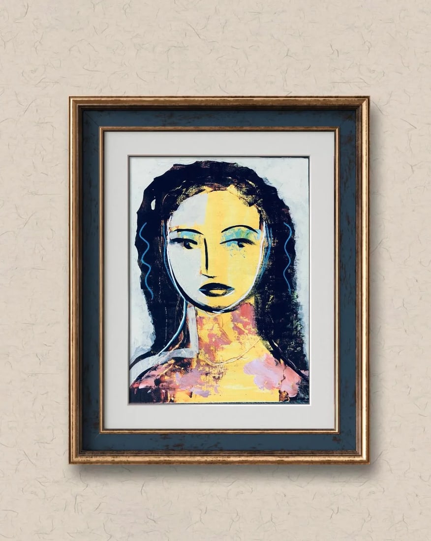 Woman in Yellow and Celadon by Cassandra Auker, Acrylic on Canvas Board - 8