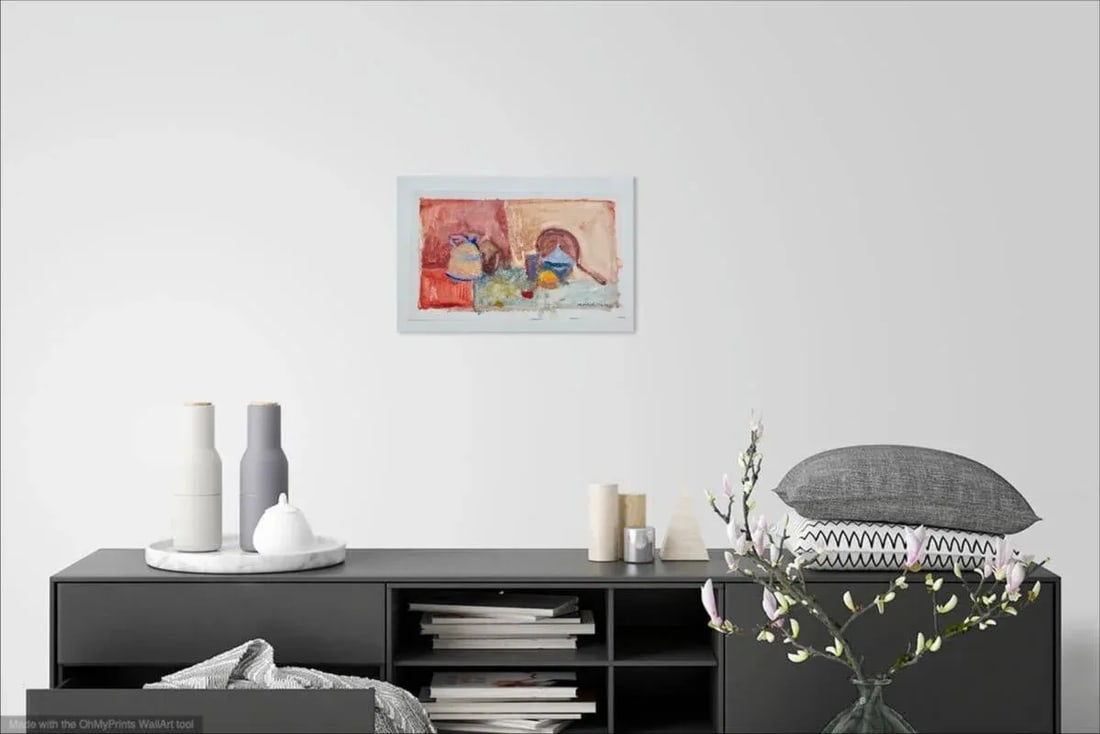 Home in the Kitchen Contemporary Paper Painting - 2