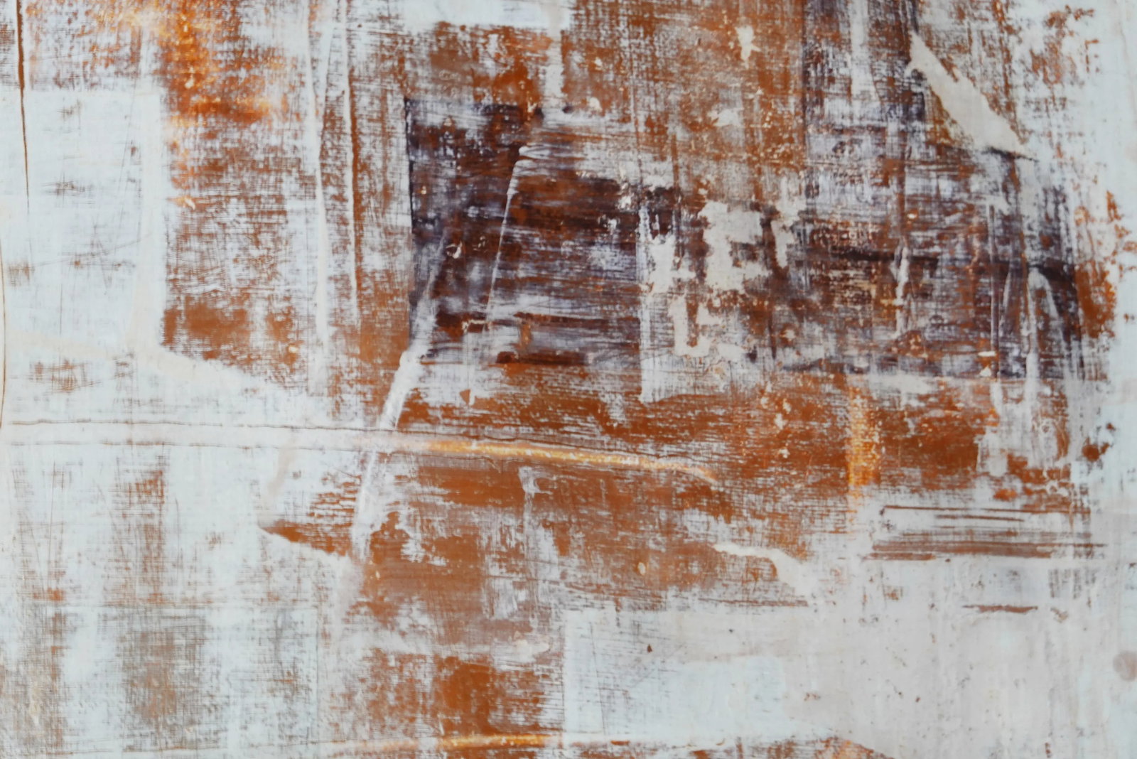 Abscure. II Abstract Surreal Brown& Yellow Painting - 2
