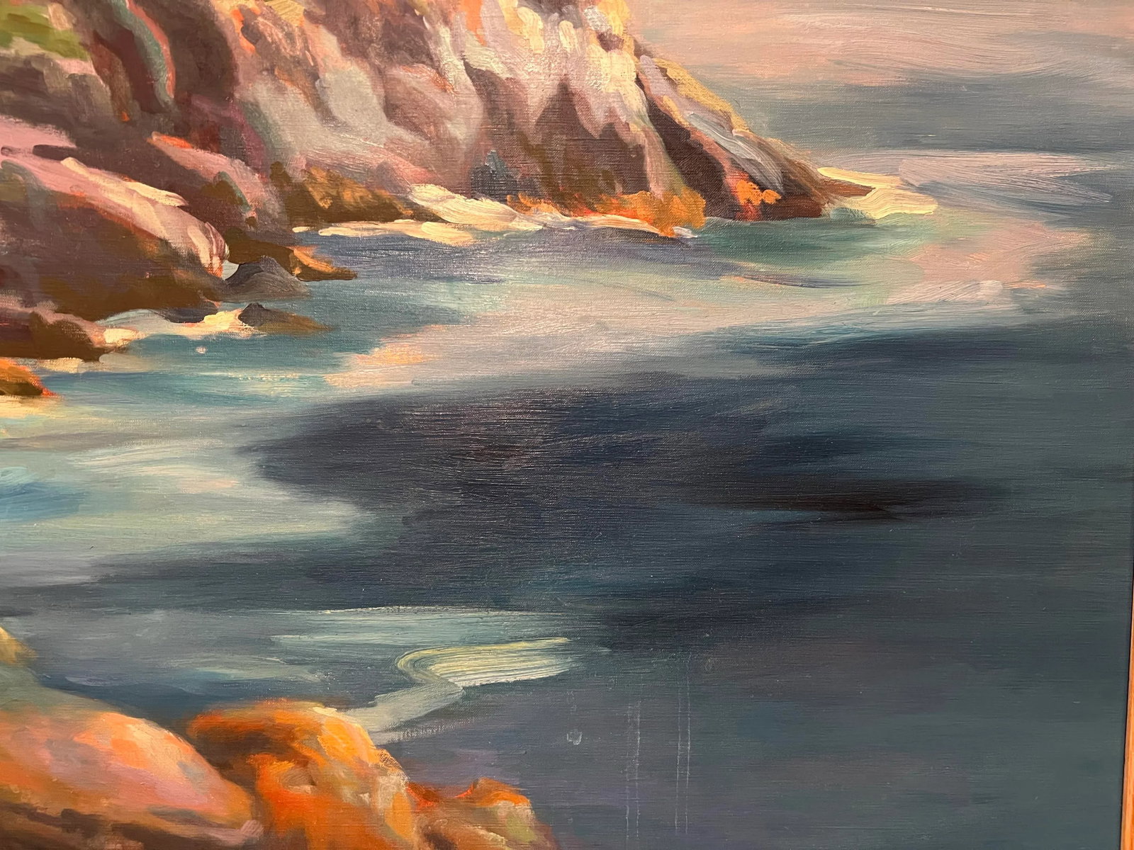 Tina Ingraham (1947-), Large Postmodern Vivid Colored Maine Landscape Seascape, Monhegan Island, Sig - 4
