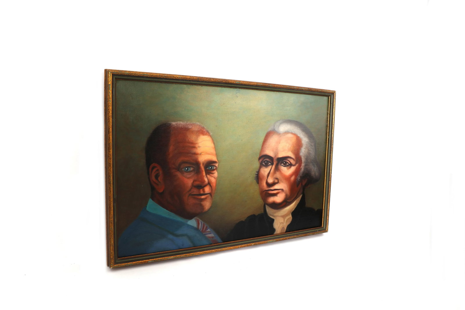Presidents Day Painting of George Washington and Gerald Ford Original Artwork - 2