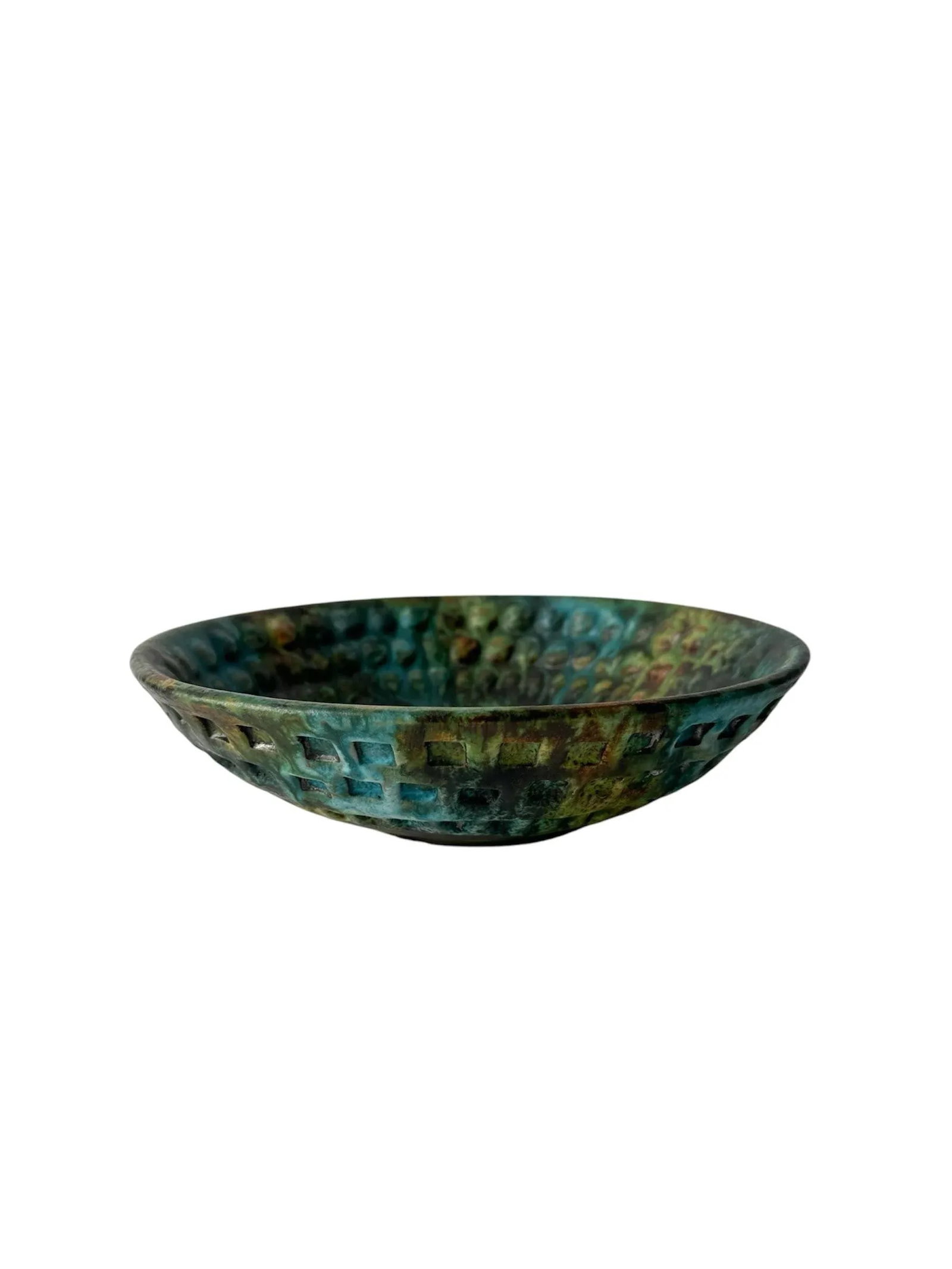 Vintage Alvino Bagni for Raymor "Sea Garden" Pottery Bowl - 2