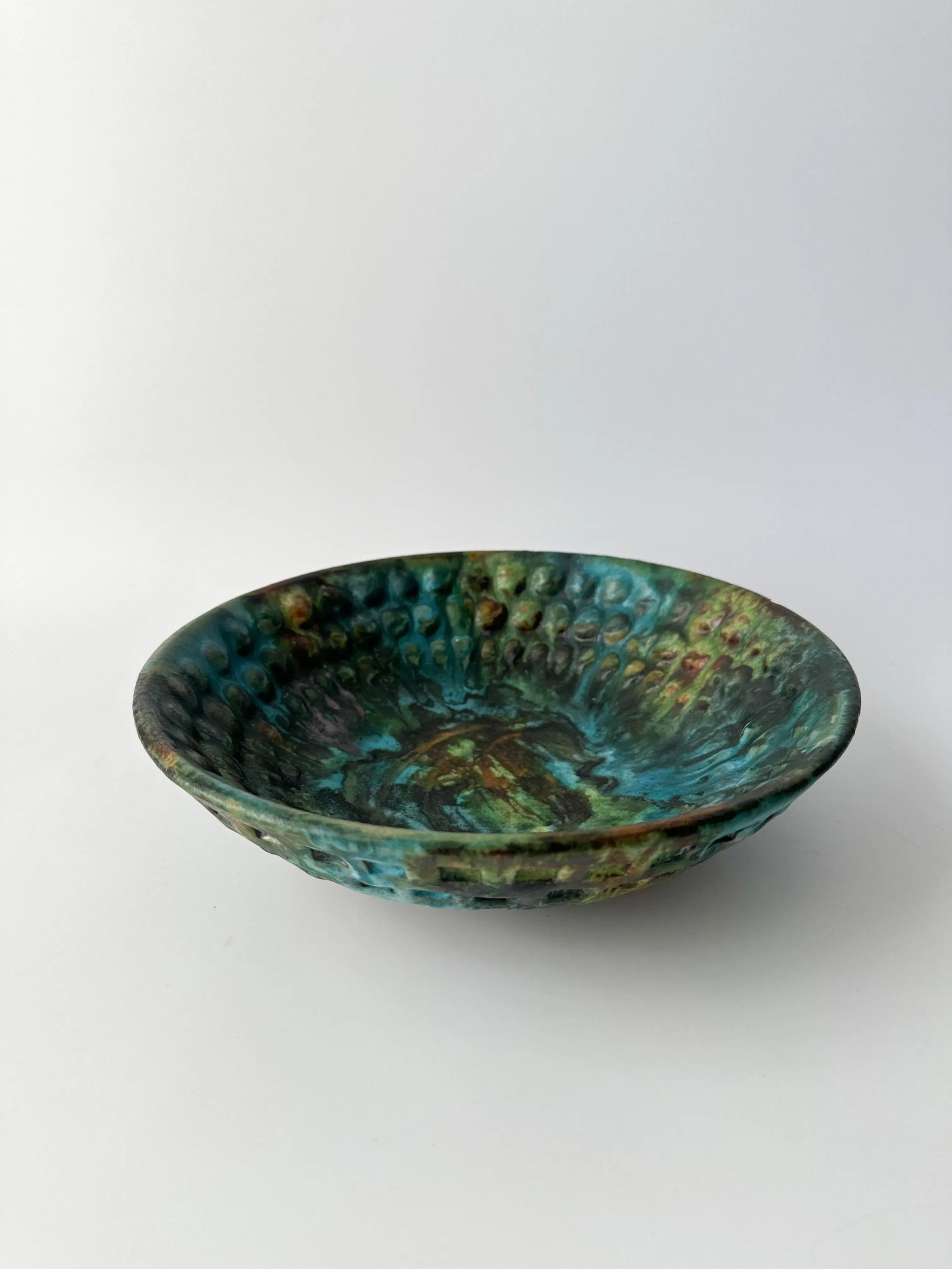 Vintage Alvino Bagni for Raymor "Sea Garden" Pottery Bowl - 5