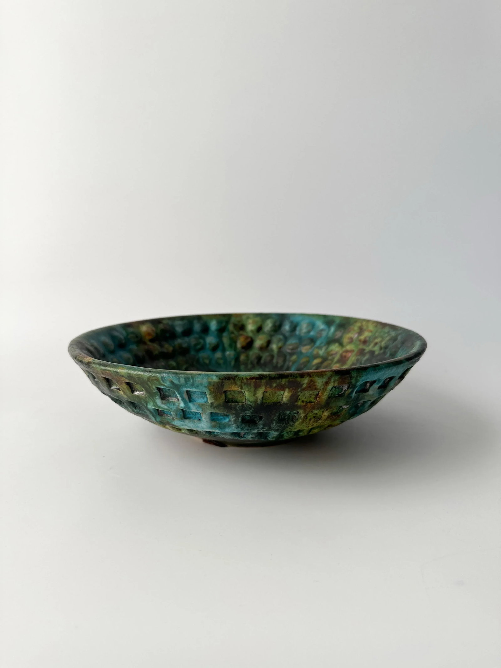 Vintage Alvino Bagni for Raymor "Sea Garden" Pottery Bowl - 7