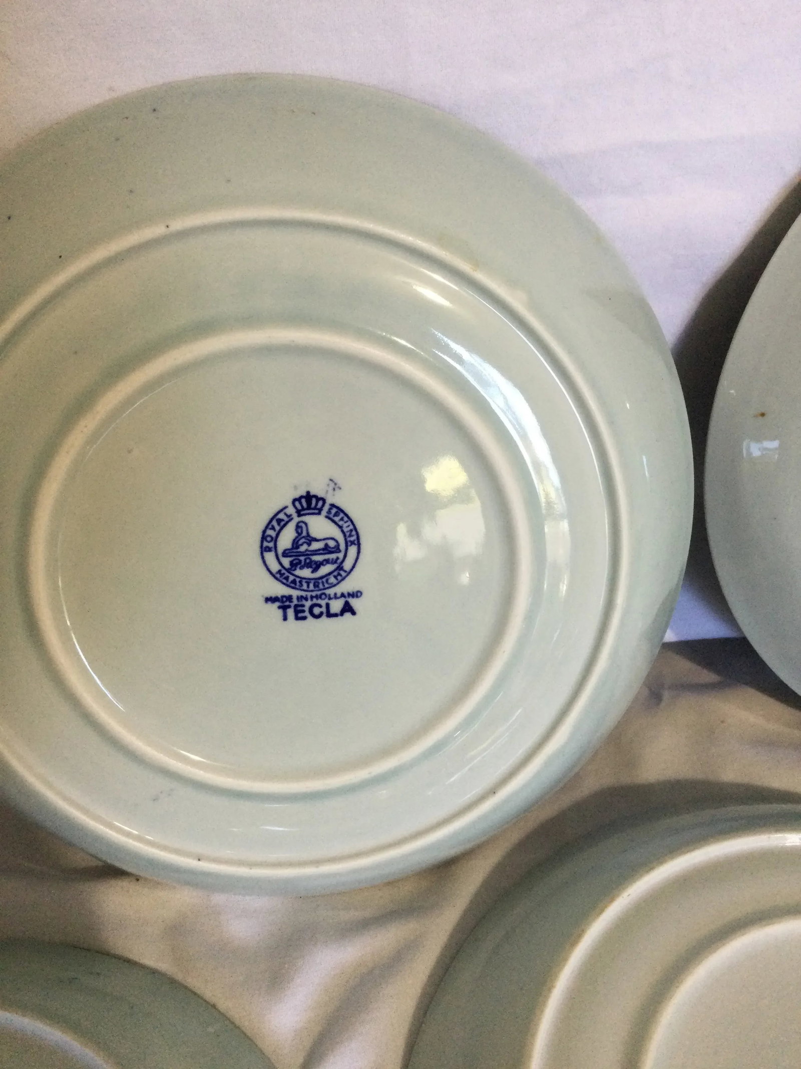 Antique Royal Sphinx Petrus Regout Maastricht "Tecla" Dishes- Set of 8 - 6