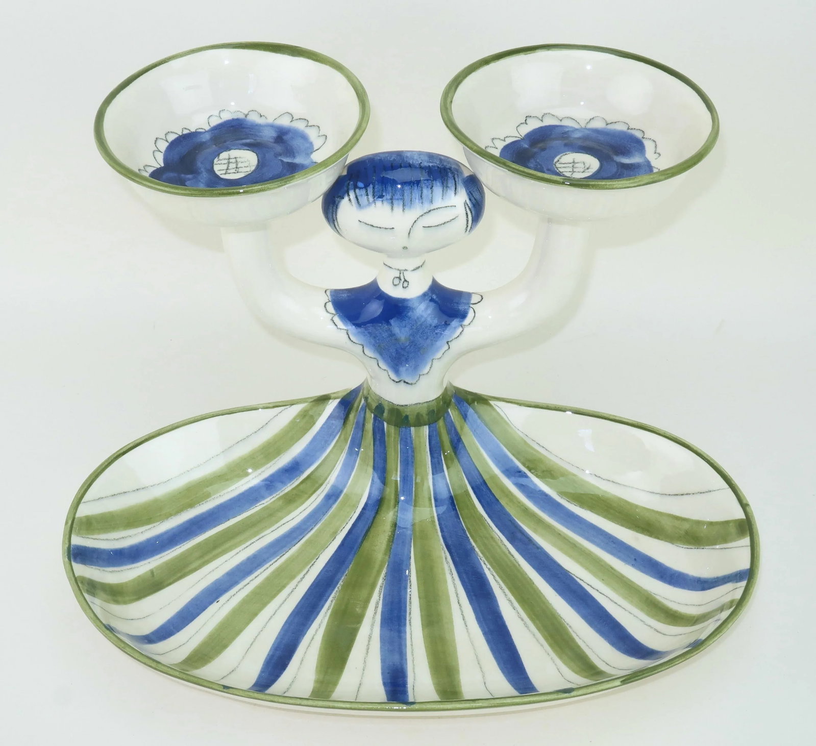 Hedi Schoop Ceramic Lady Serving Piece Tray, 1962 - 2