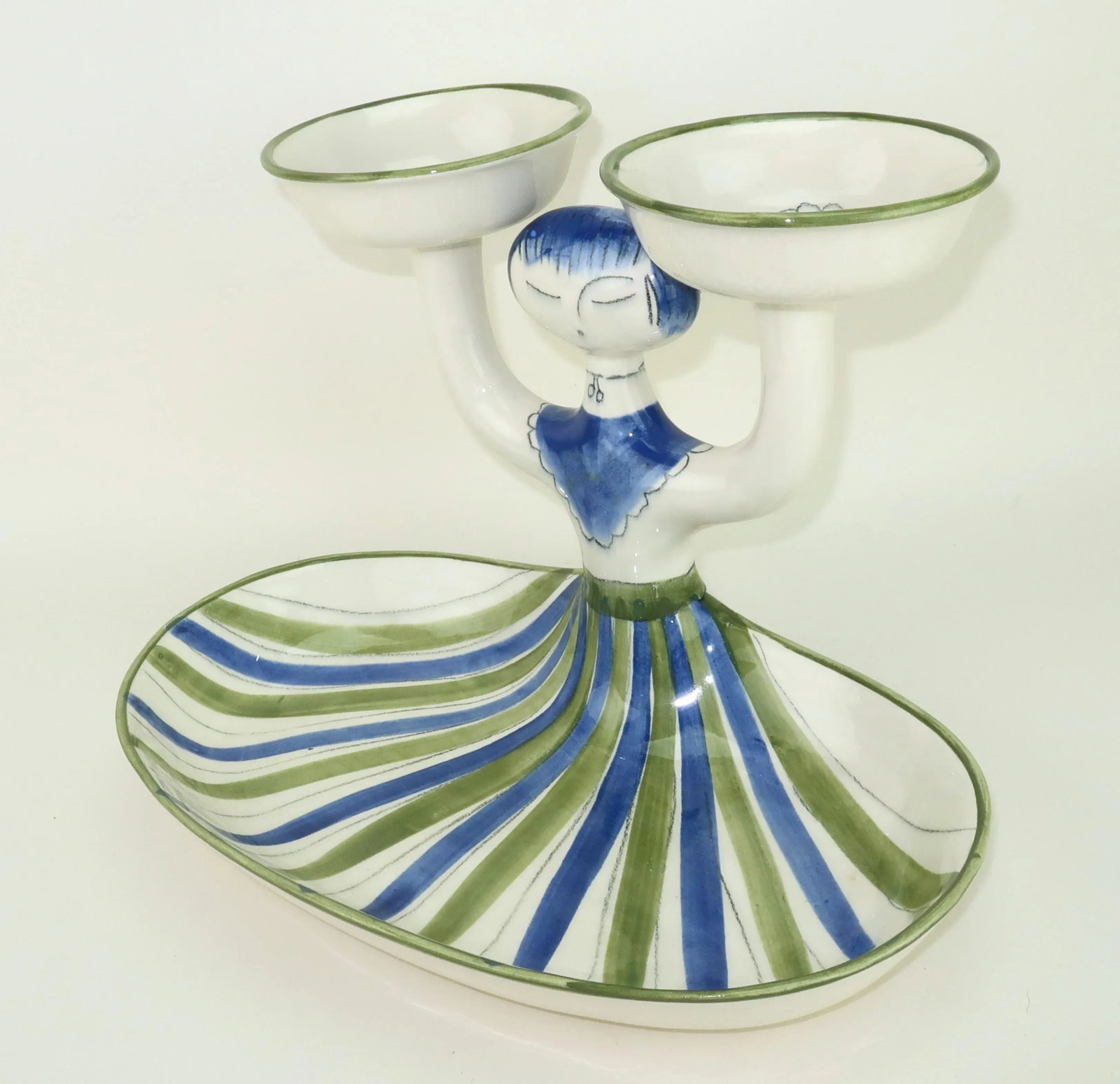 Hedi Schoop Ceramic Lady Serving Piece Tray, 1962 - 7