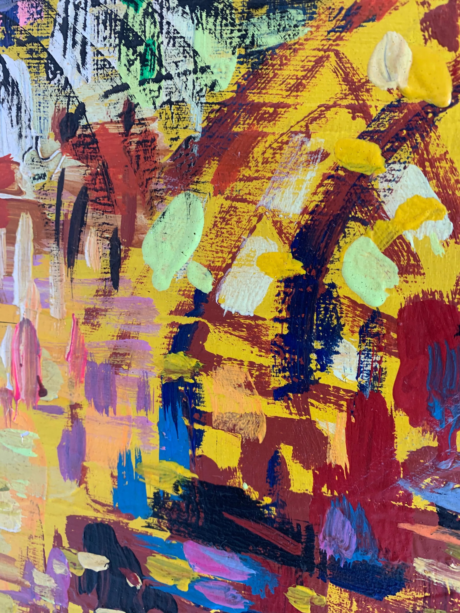 A. Tartaglione Painting Signed Acrylic on Canvas Painting - 5