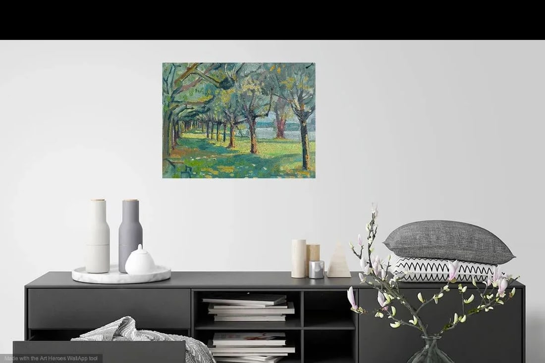 Trees by the River in France - 2
