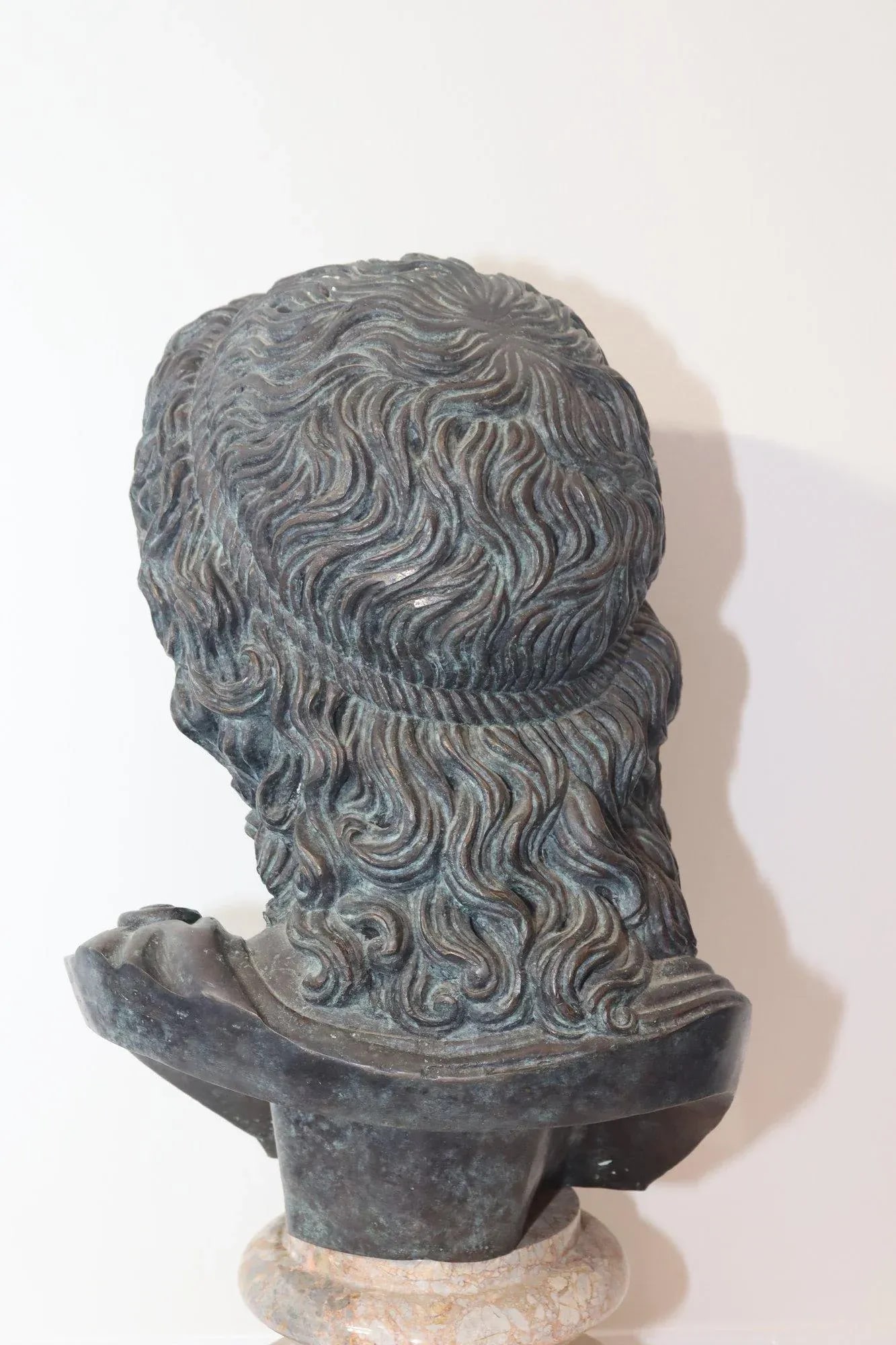 Vintage Bronze Bust on Marble Base - 8