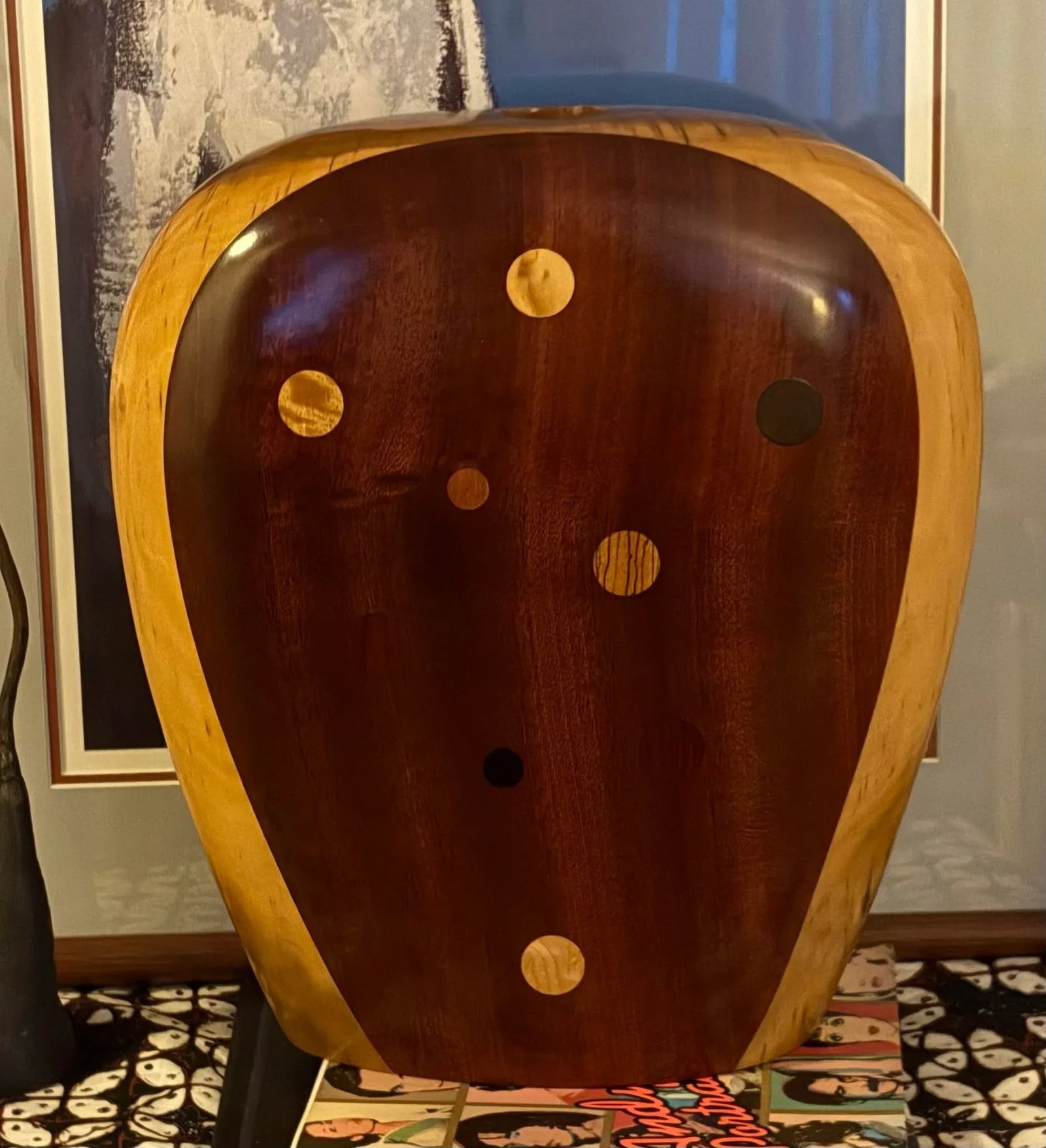 1970s Paul La Montagna Art Turned Wood Vase - 8