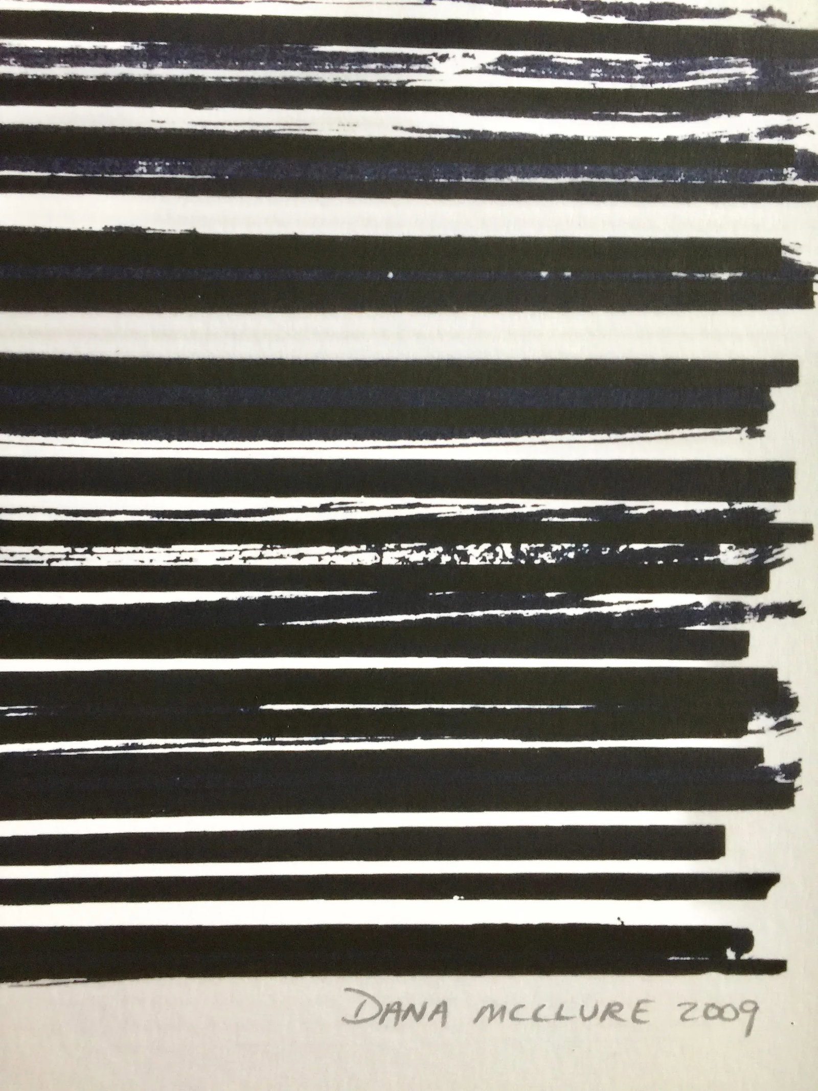 Abstract Mono-Print from Line Series by Dana McClure - 7