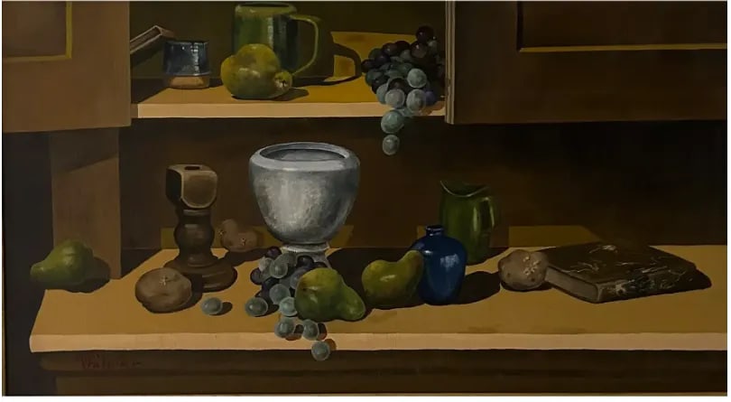 Mid Century Still Life, Framed & Signed - 3