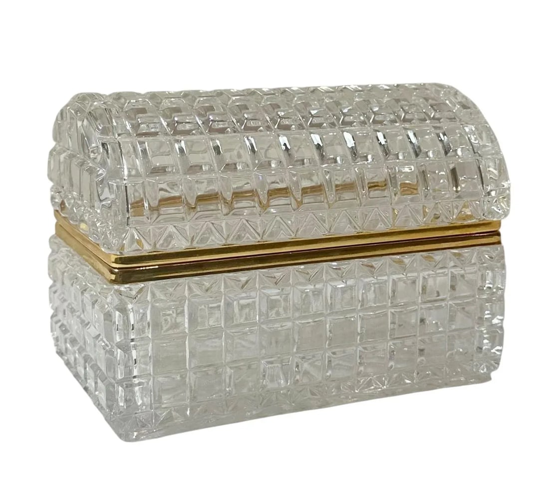 1950s Czechoslovakian Crystal Box - 4