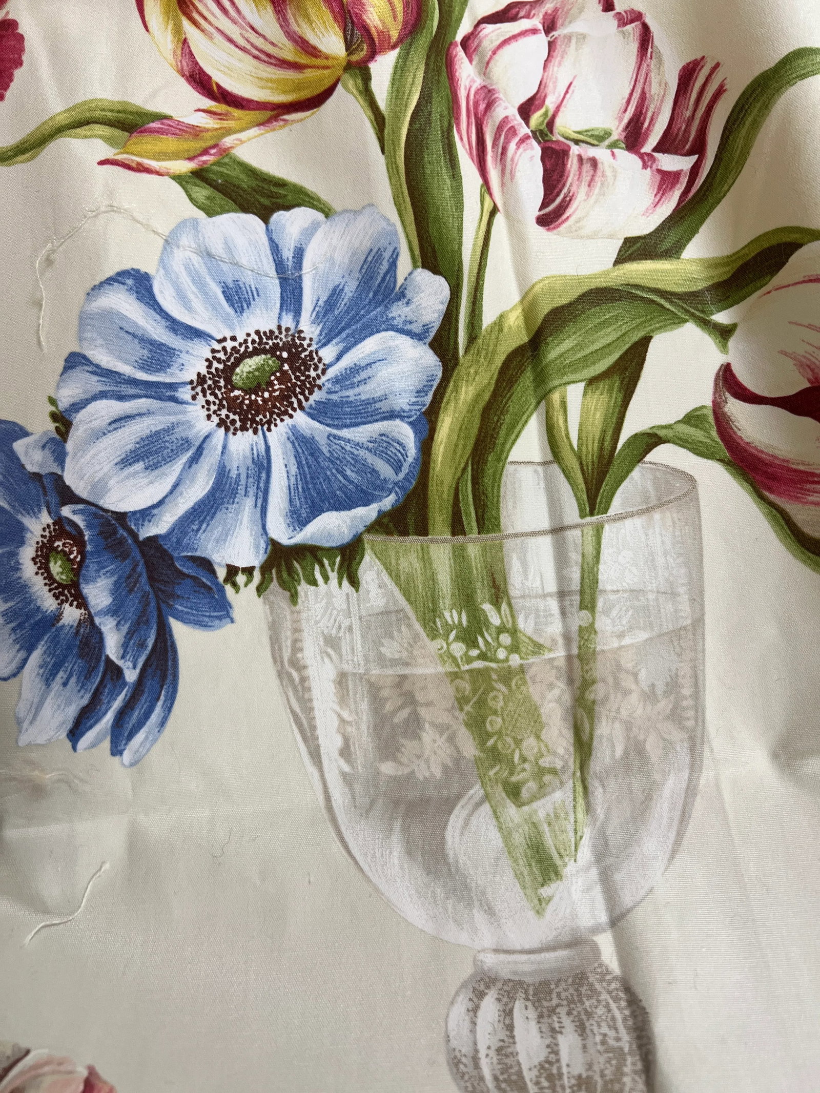 1990s Brunschwig & Fils Floral Print Fabric - 3