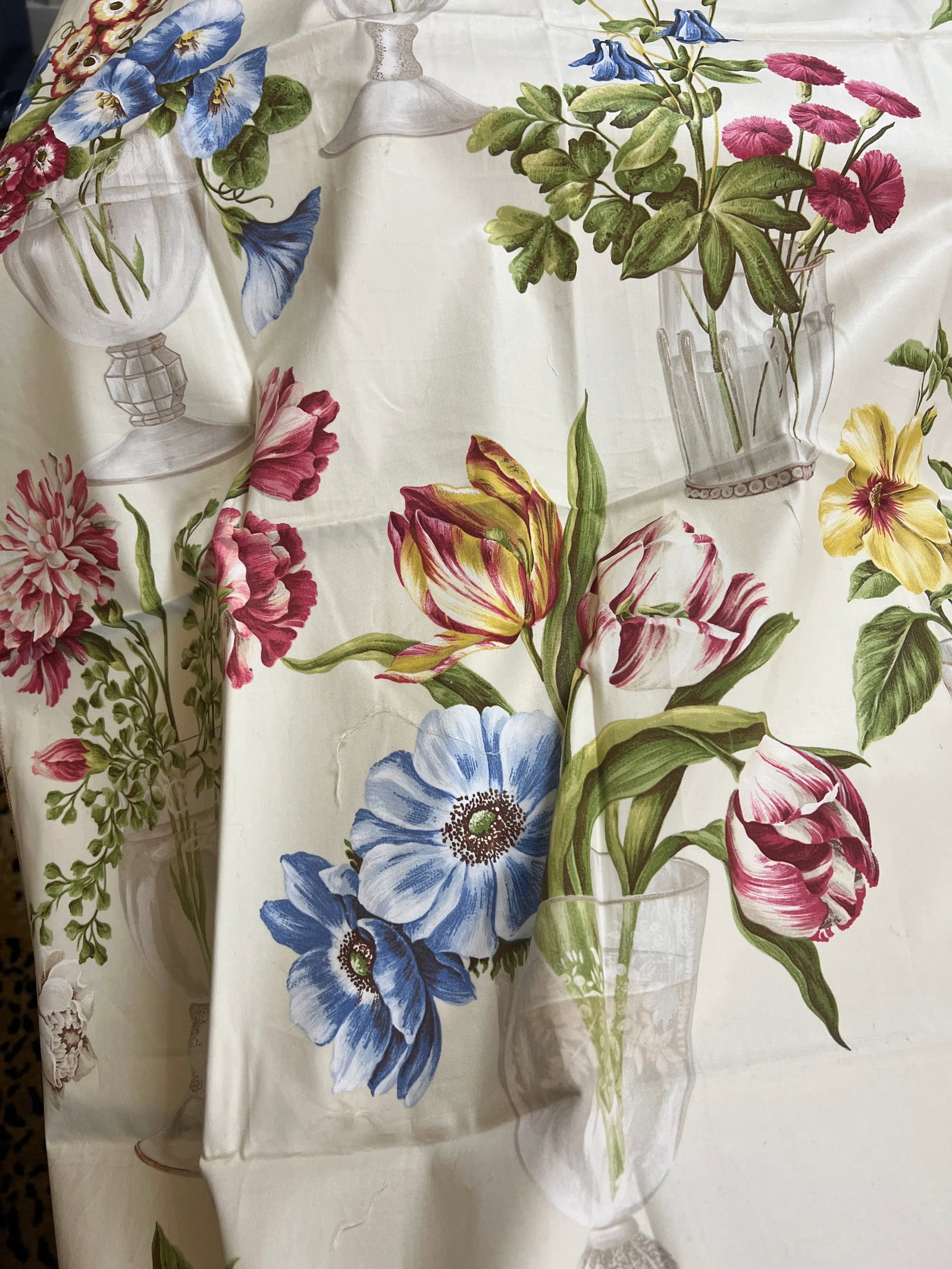 1990s Brunschwig & Fils Floral Print Fabric - 4