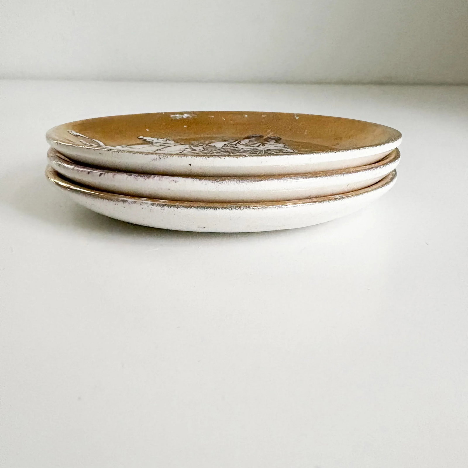 1960s Fornasetti 'Romulus and Remus' Themed Ceramic Coasters- Set of 3 - 6