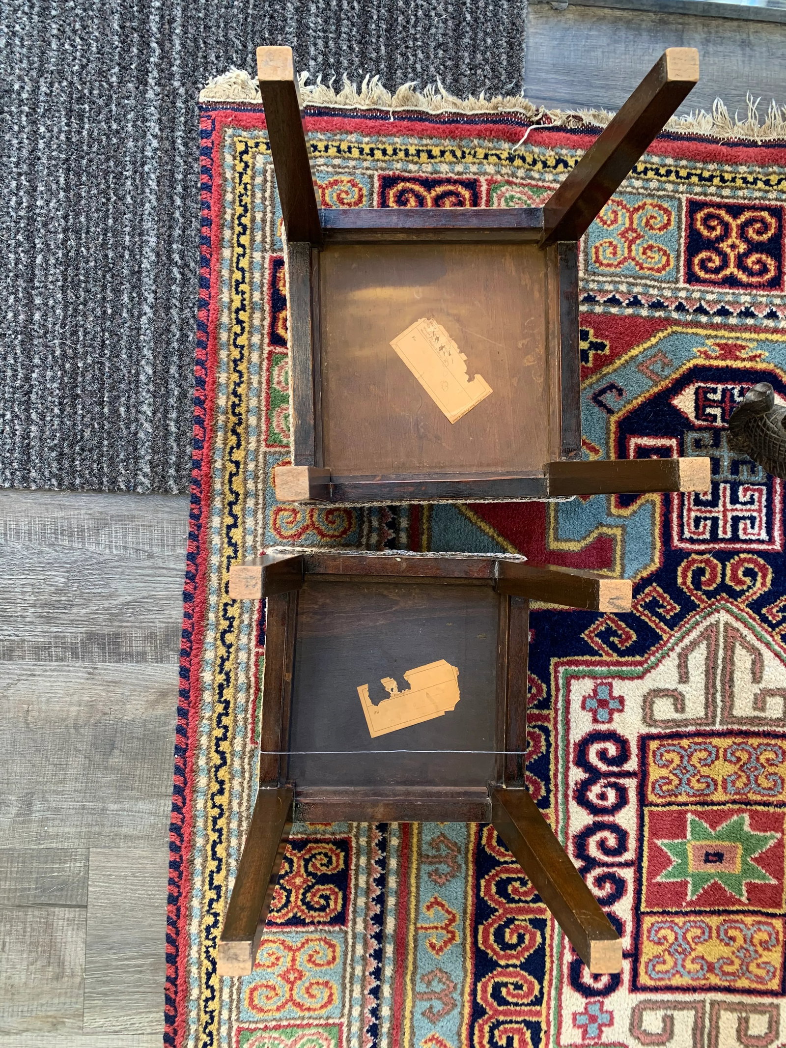 Victorian Antique Beaded Stools - a Similar Pair - 11