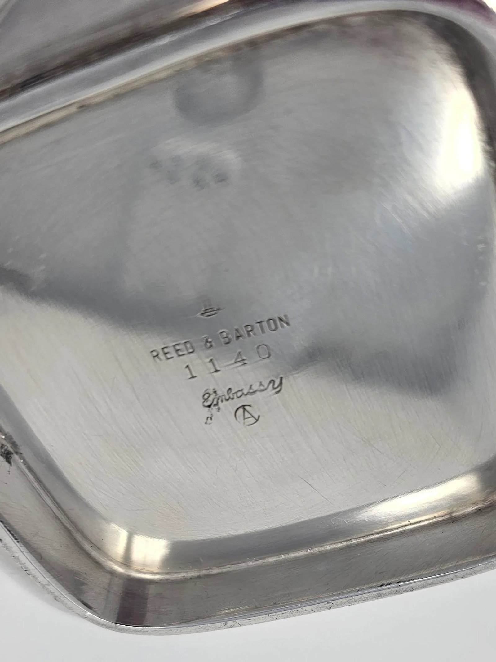 Mid 20th Century Vintage Reed & Barton Silver Plated Embassy Bon Bon Tray - 9