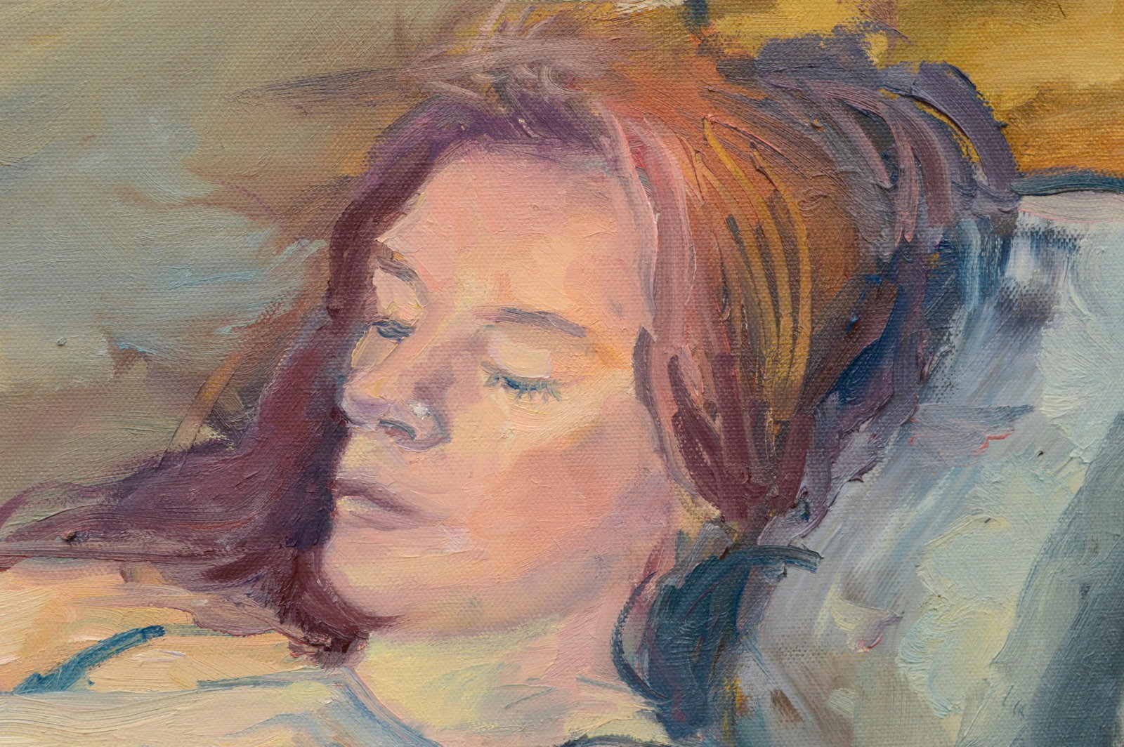 Wyn Di Stefano "Annie" Figurative Impressionism Oil on Canvas 2017 - 3