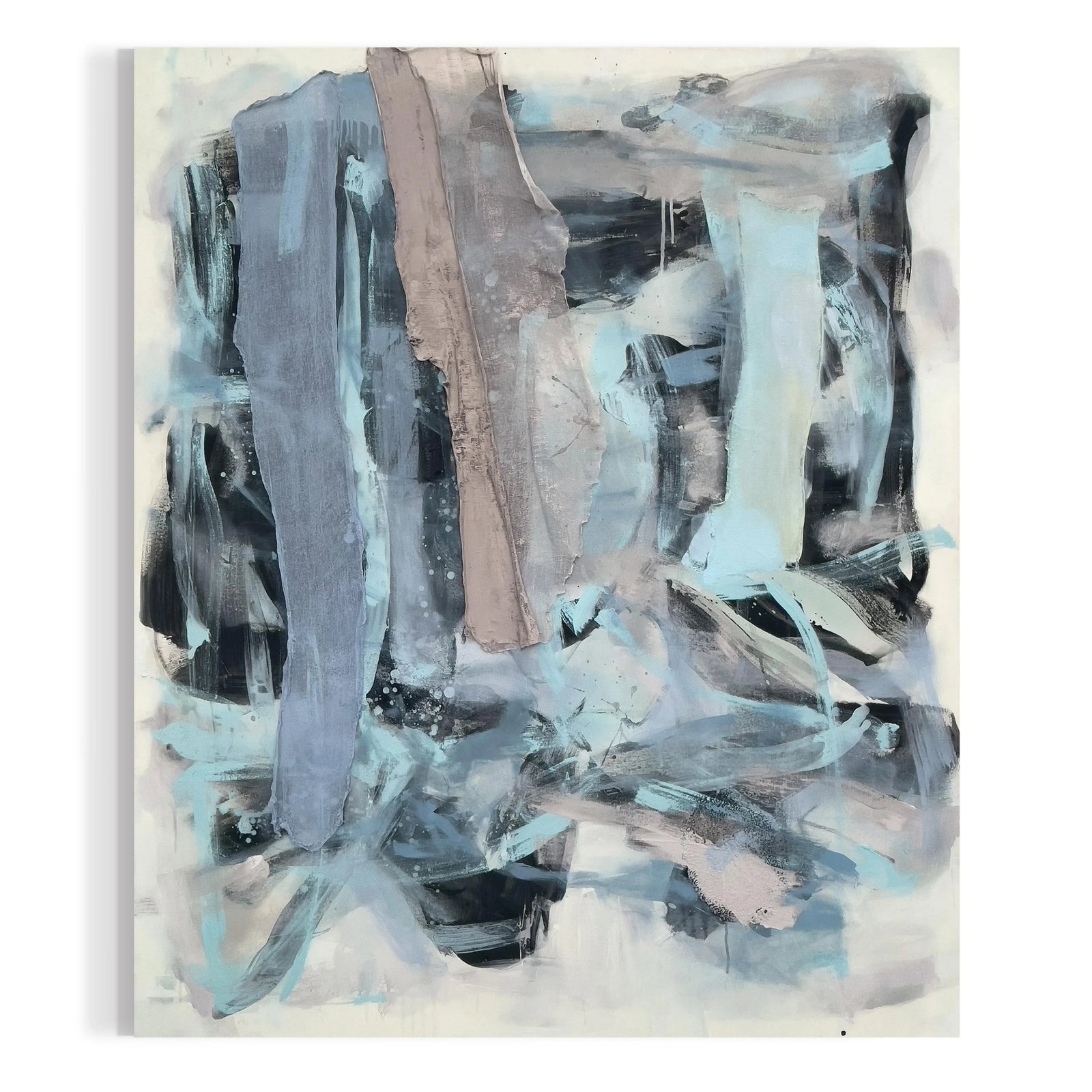Echoes in the Night Sky Large-Scale Gestural Abstract Expression Painting - 2