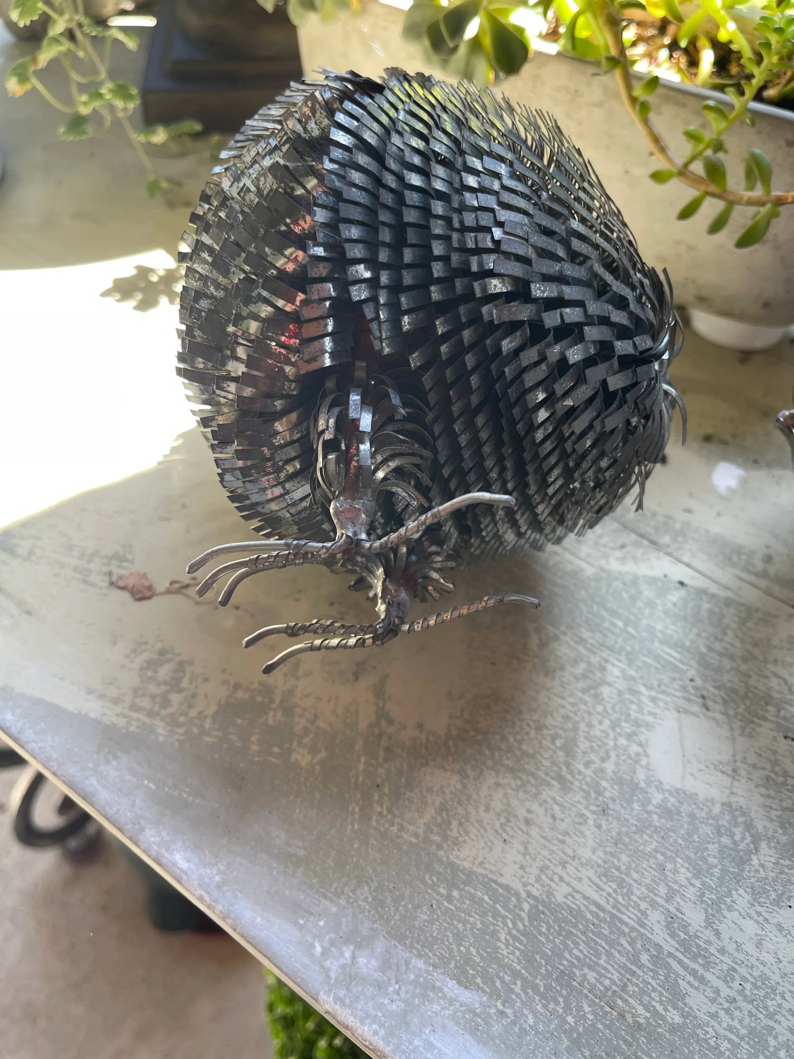 1970s Attribution: Sergio Bustamante Owl Textured Metal Mid Century Art Sculpture - 5