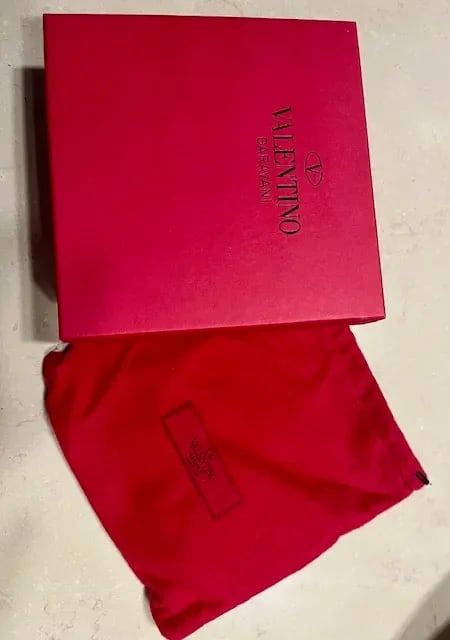 Valentino Rockstud Calfskin Belt, Original Out of Production, Gold-Tone Studs & Buckle, Made in Ital - 10