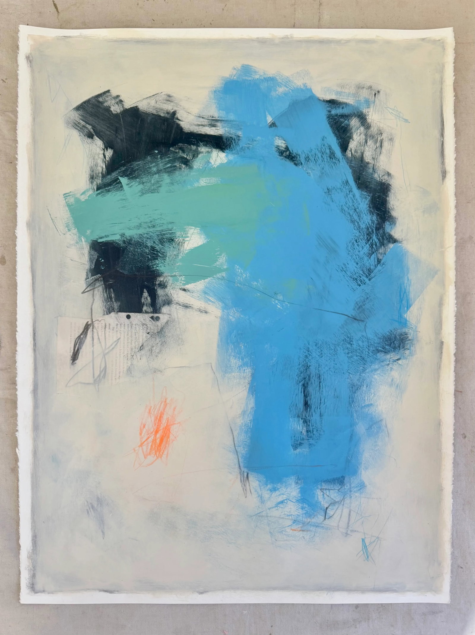 Ballintoy Original Contemporary Abstract Painting on Paper - 3