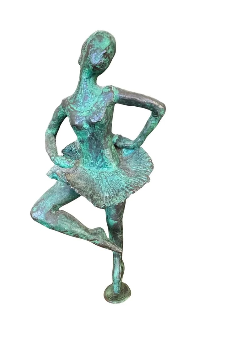 1960s Mid Century Rare Bronze Ballerina Statue - 2