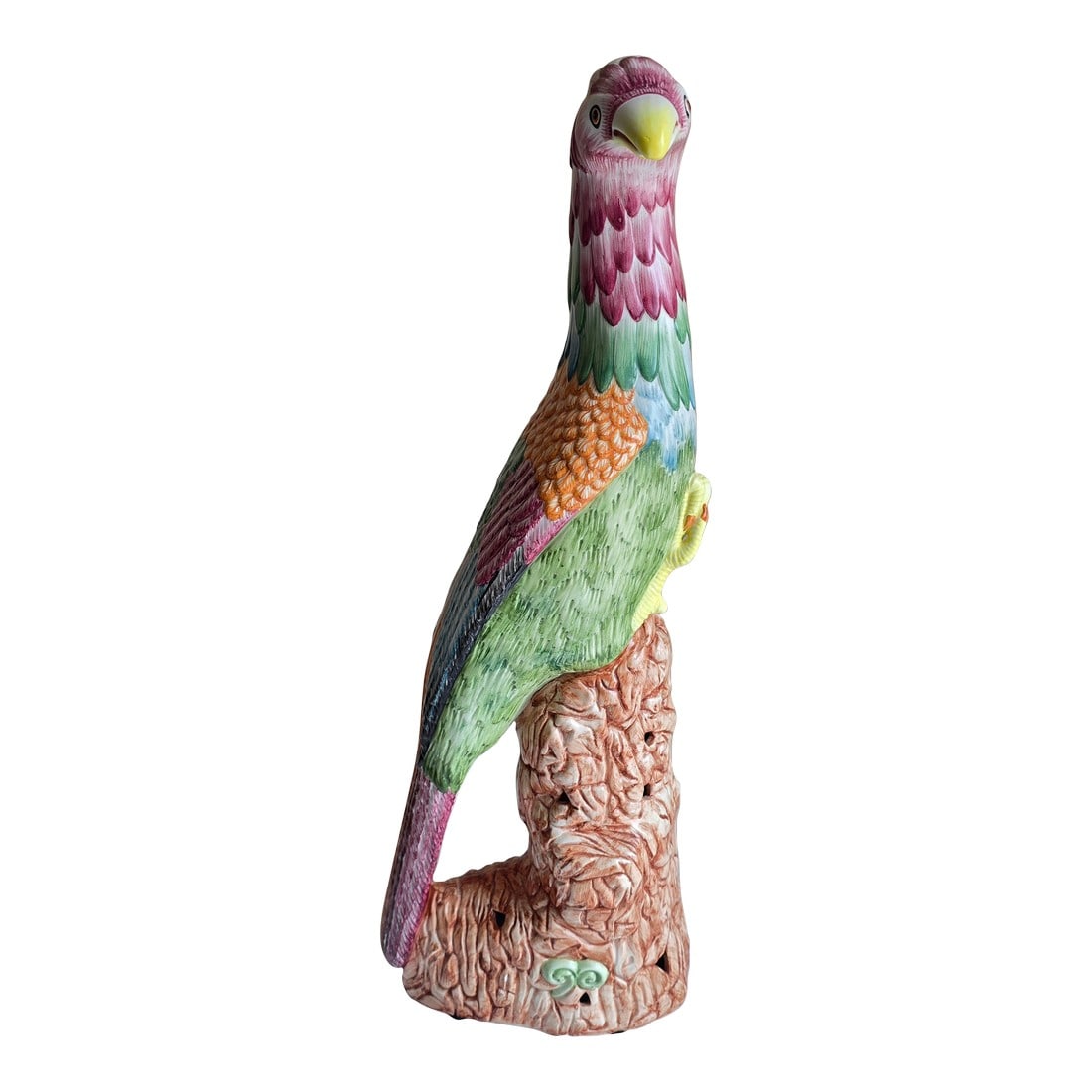 Vintage Mottahedeh Porcelain Colorful Bird Parrot Phoenix Figure Statue, Made in Italy (1 of 10)