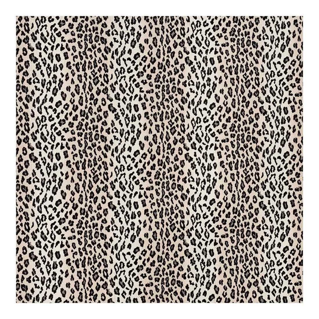 1.25 Yards of Schumacher's Safari Épinglé Fabric in Snow Leopard: A high performance, stain-resistant epingle showered in a chic leopard pattern. 51" wide x 49" long. 100% cotton. Made in Belgium Condition: Alterations: Original Condition Unaltered Imperfections: