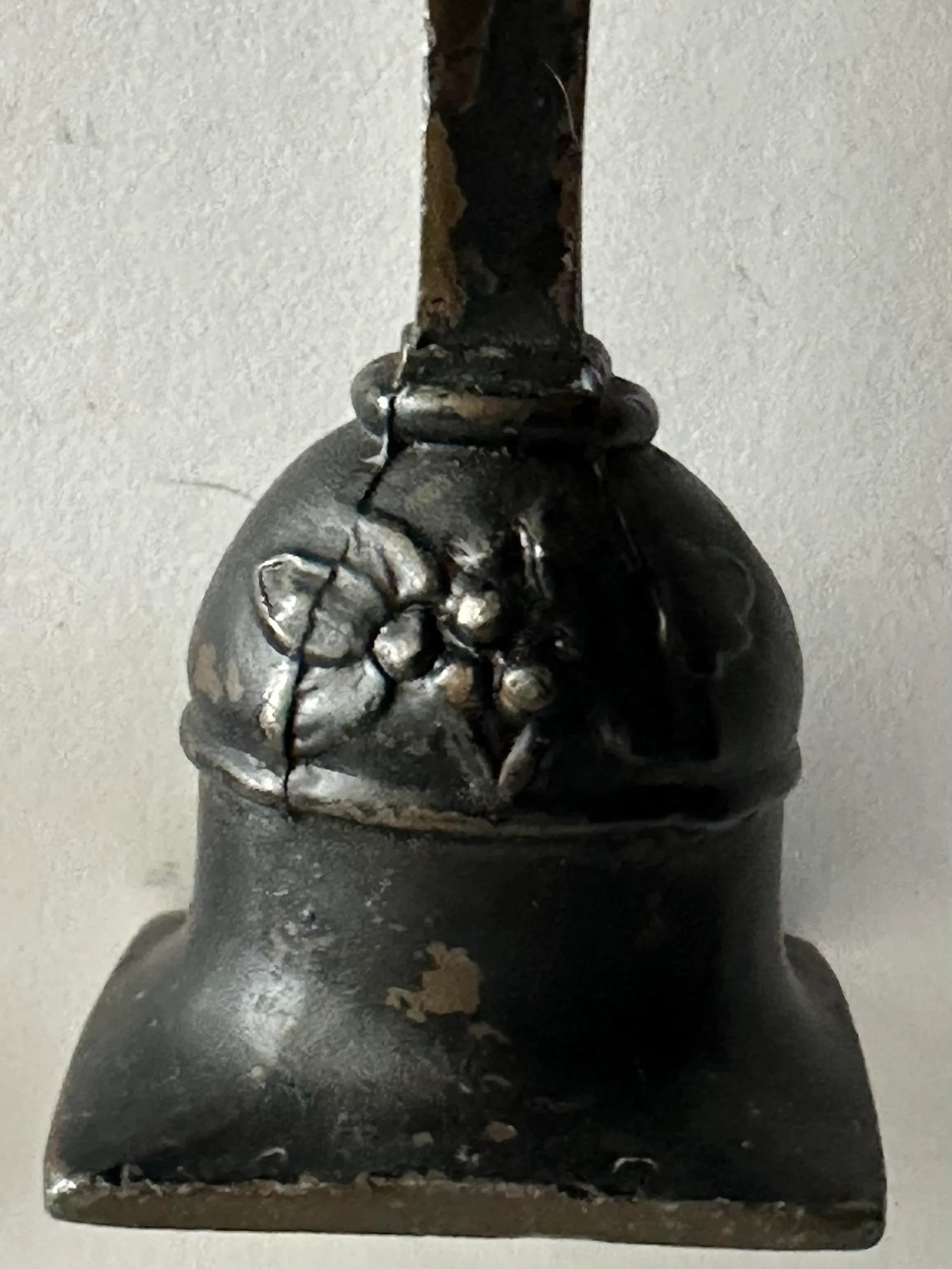 Antique Art Nouveau Grapes & Leaves Bronze Candlestick Holders- A Pair - 10