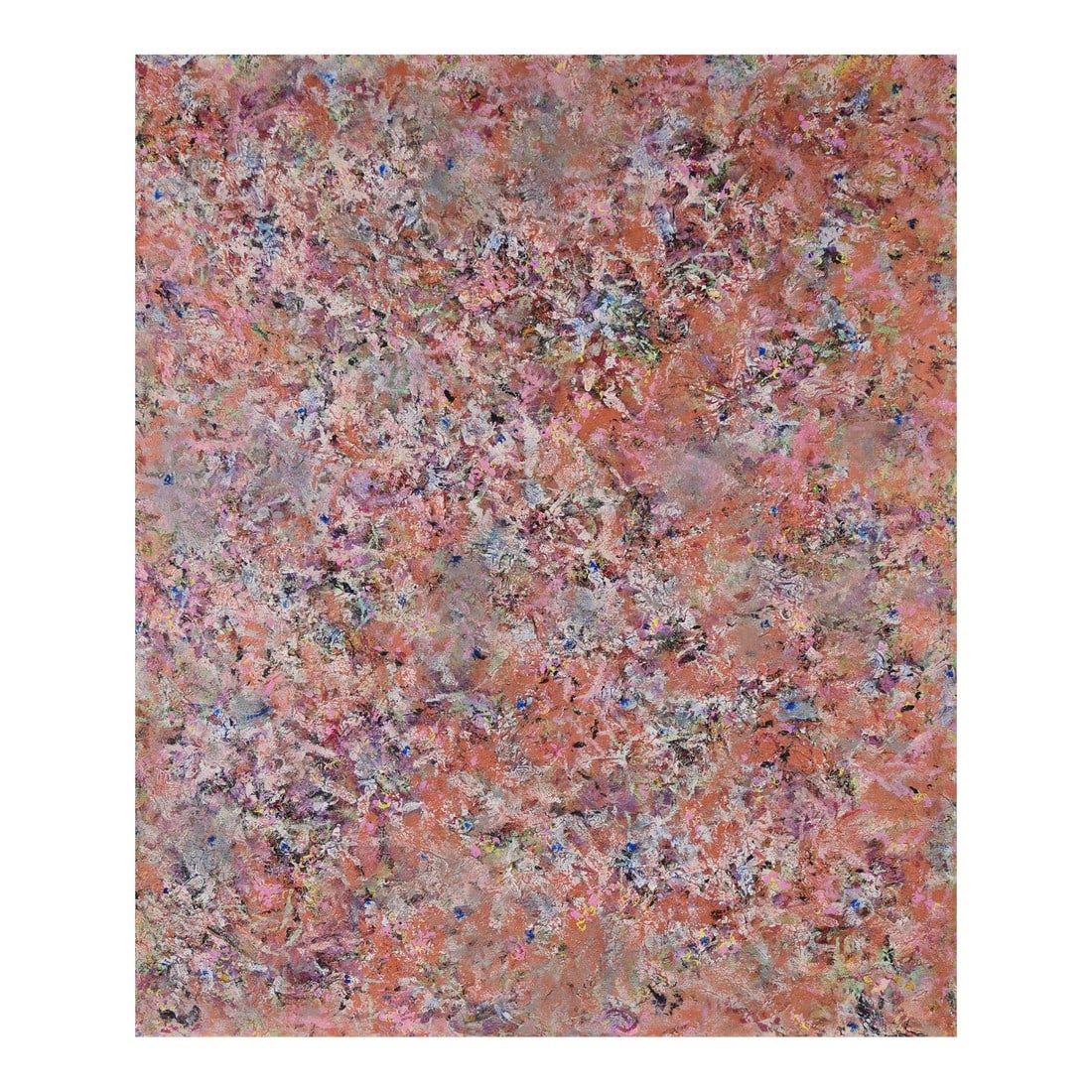 Magenta Masterpiece - Original Abstract on Canvas by Judith W Winslow: Magenta Masterpiece - Original Abstract on Canvas Multicolored, textured abstract composition by Judith W Winslow (JW) (American, 1943-2023). This piece is textured and layered, with multiple colors