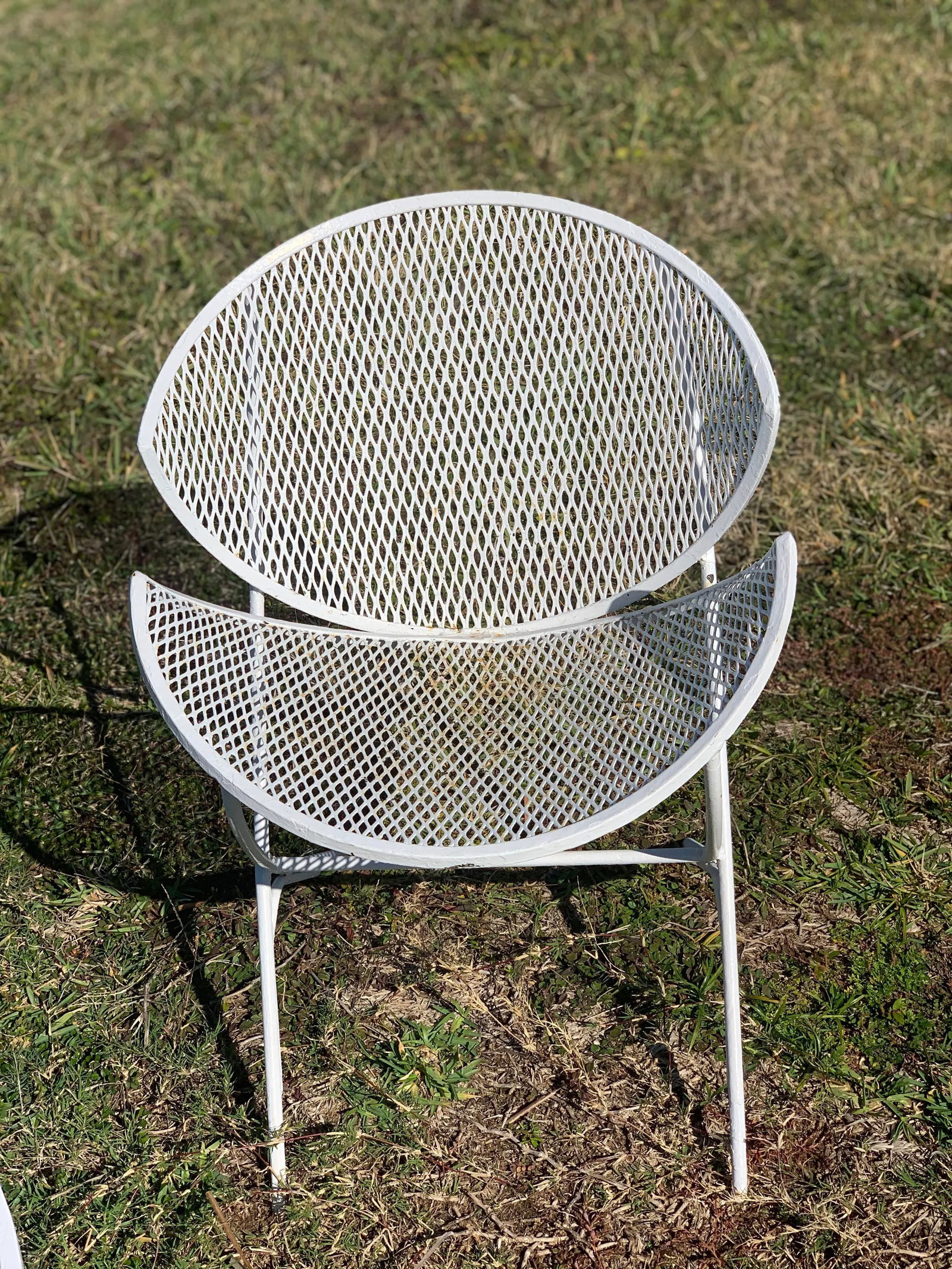 1950s Orange Slice Patio Chairs Maurizio Tempestini for Salterini - a Pair, Attributed - 3