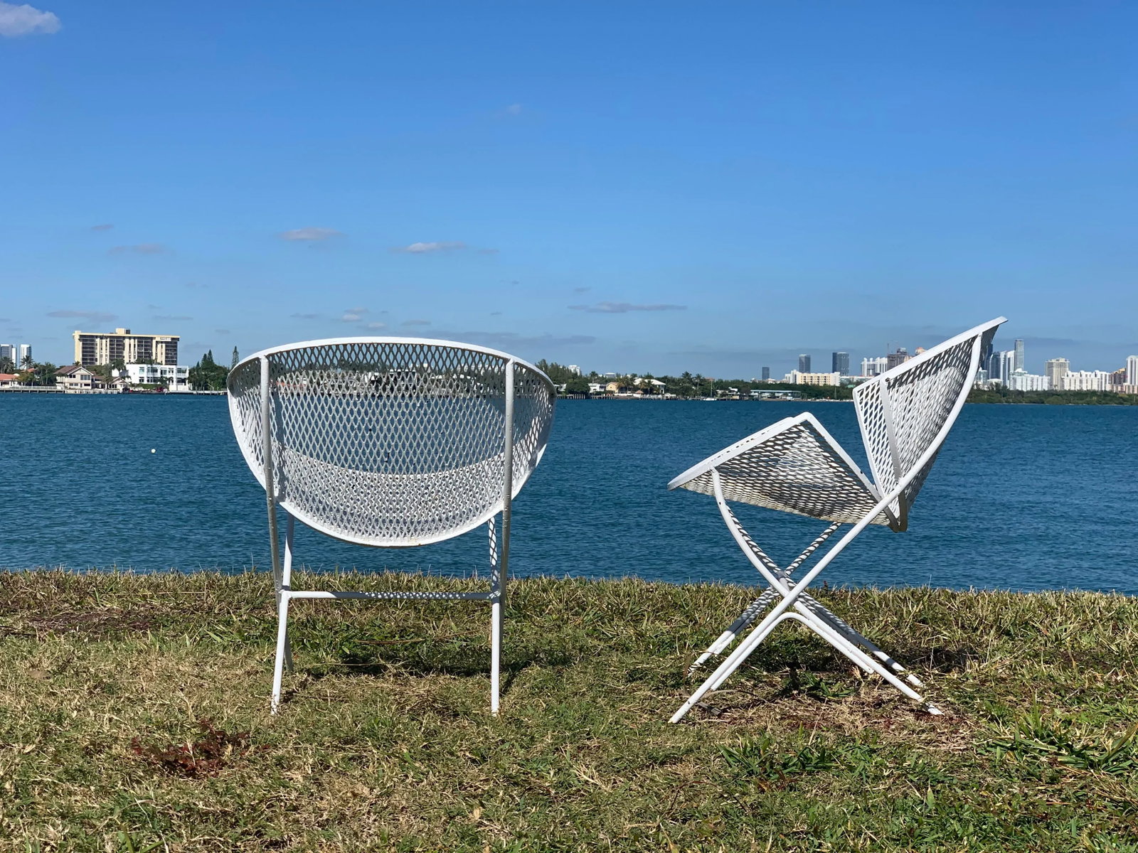 1950s Orange Slice Patio Chairs Maurizio Tempestini for Salterini - a Pair, Attributed - 9