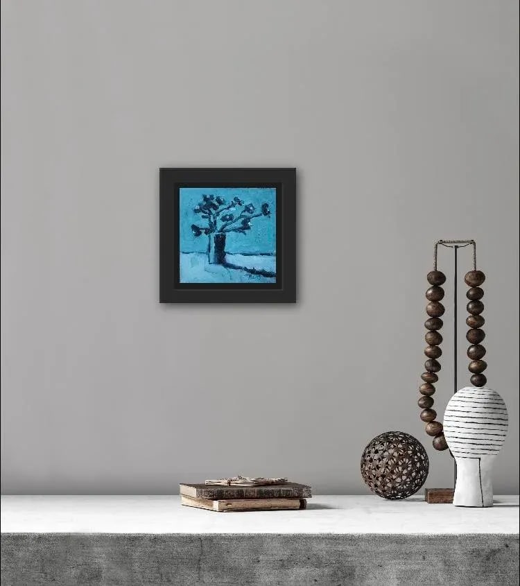 Abstract Floral Still Life Oil Painting by L Haas - 4