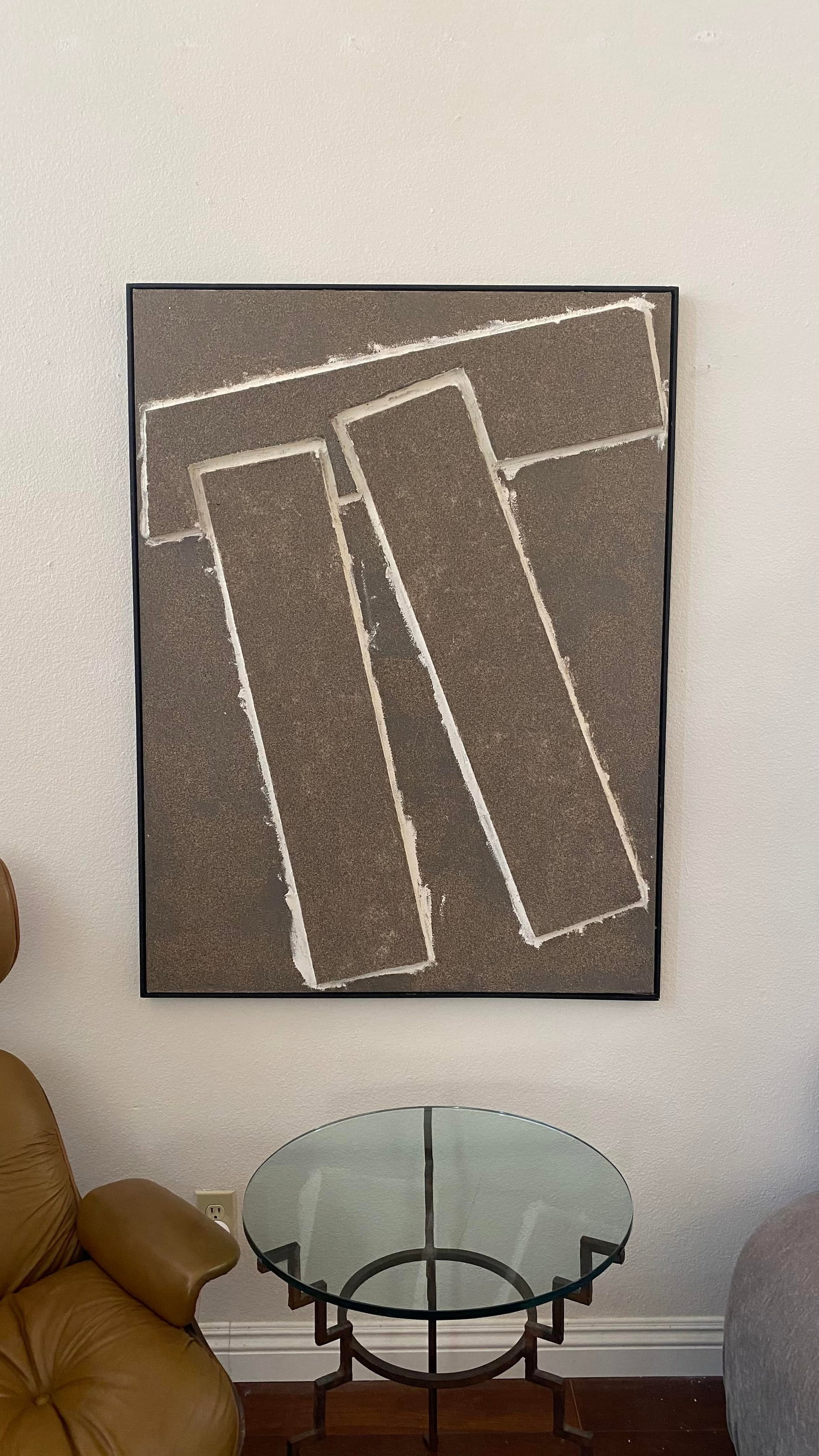 Pi Contemporary Minimalist Abstract Mixed-Media Painting by John Paul San Pedro, Framed - 7