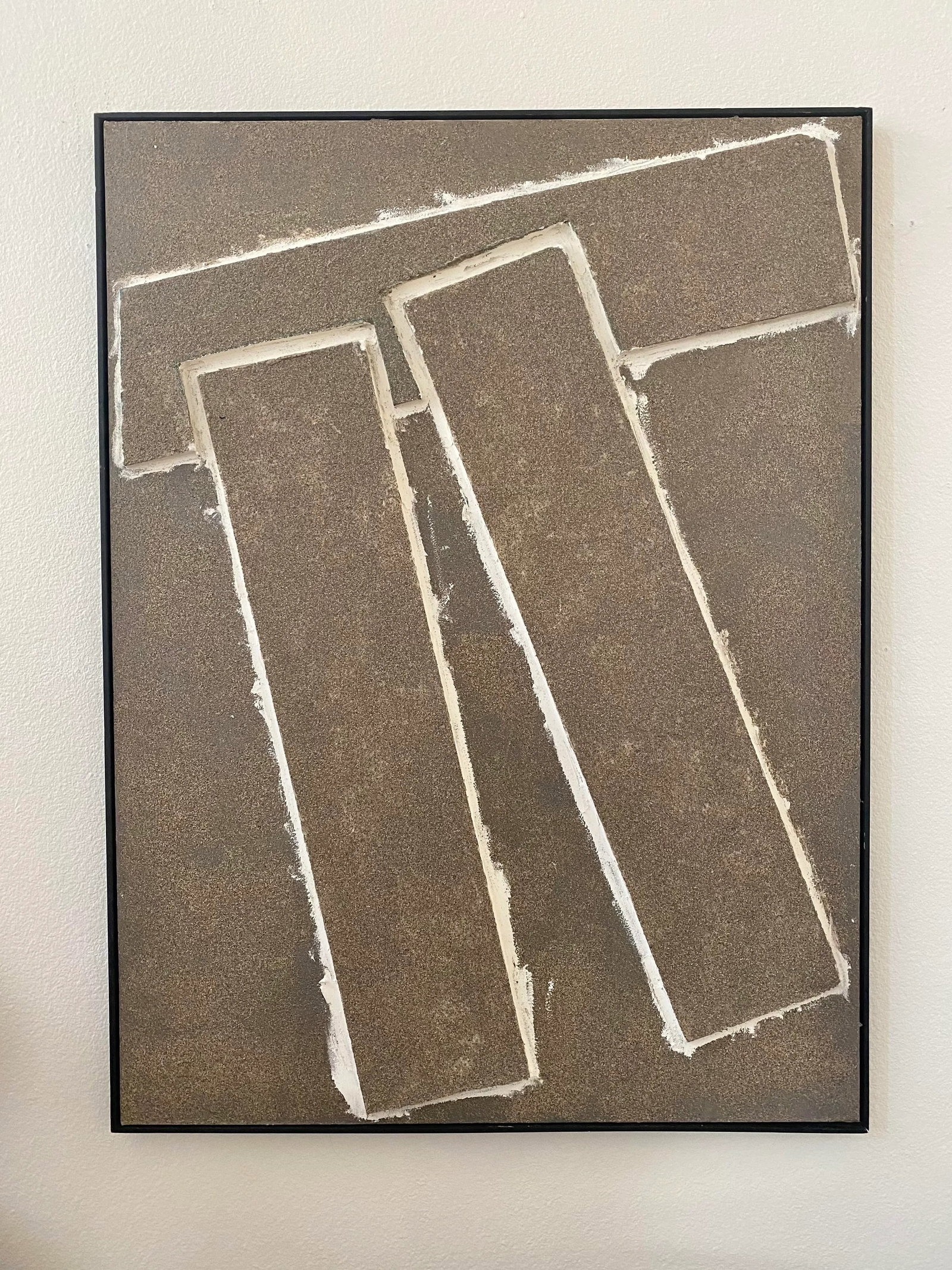 Pi Contemporary Minimalist Abstract Mixed-Media Painting by John Paul San Pedro, Framed - 8