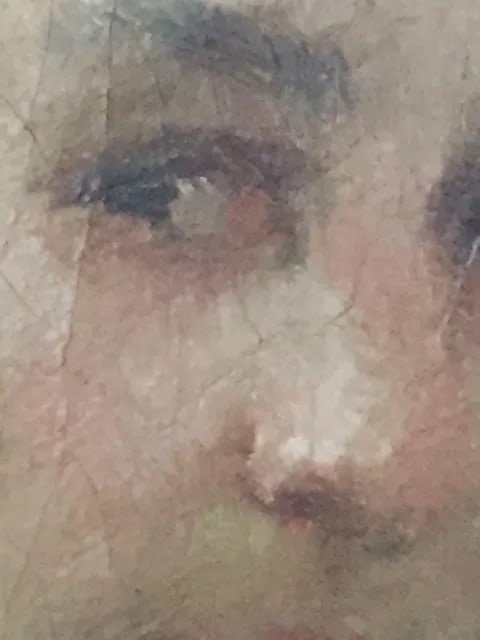 Early 20th Century Portrait of a Lady Oil Painting, Framed - 3