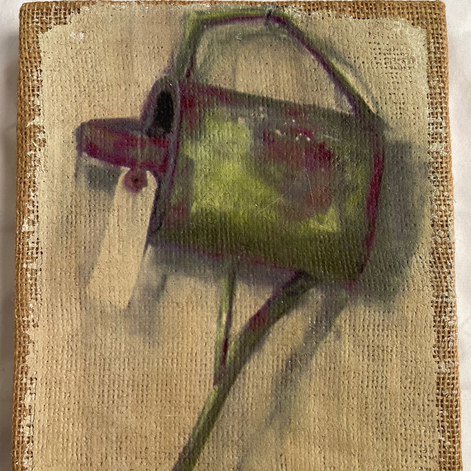1990s Still Life Painting of a Garden Watering Can by Carol Rowan - 10
