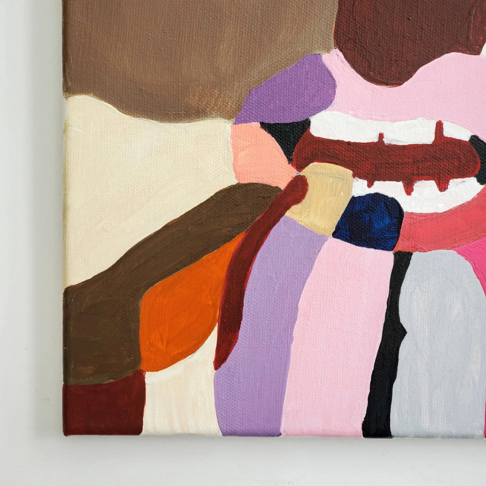 La Bouche Contemporary Pink Pop Art Portrait, by Megan Sneider - 4