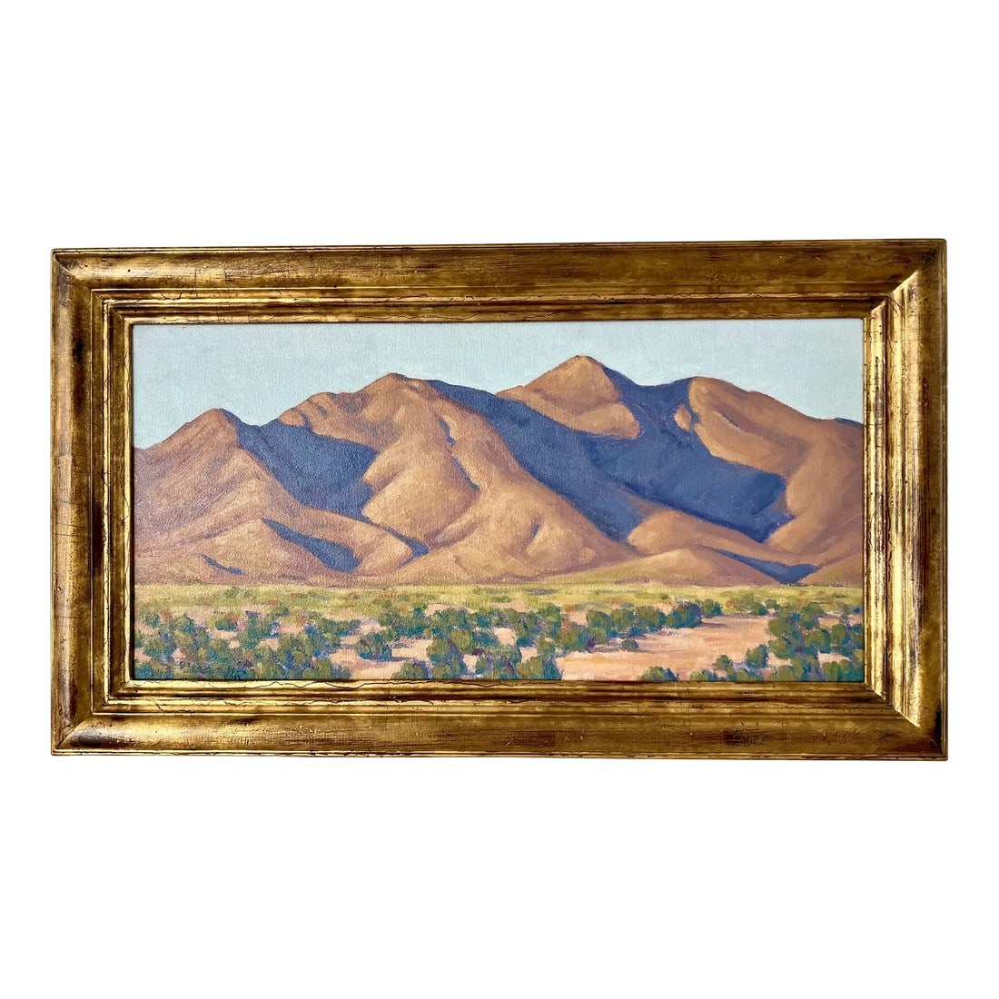 Nine Mile Peak Contemporary Mountain Desert Landscape Oil Painitning by John Berry, Framed: This is what I am and this is what I do: the land and the desert. Those are the words Cache Valley illustrator-turned-artist John Berry uses to sum up how he feels about his art, which portrays the