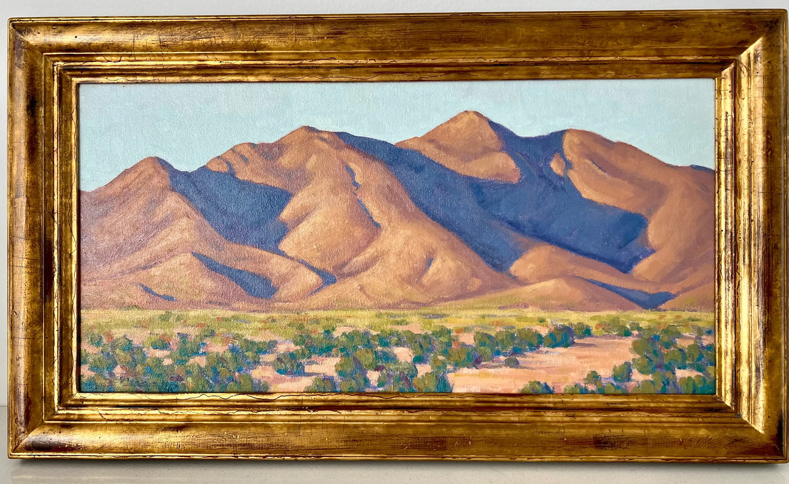 Nine Mile Peak Contemporary Mountain Desert Landscape Oil Painitning by John Berry, Framed - 5
