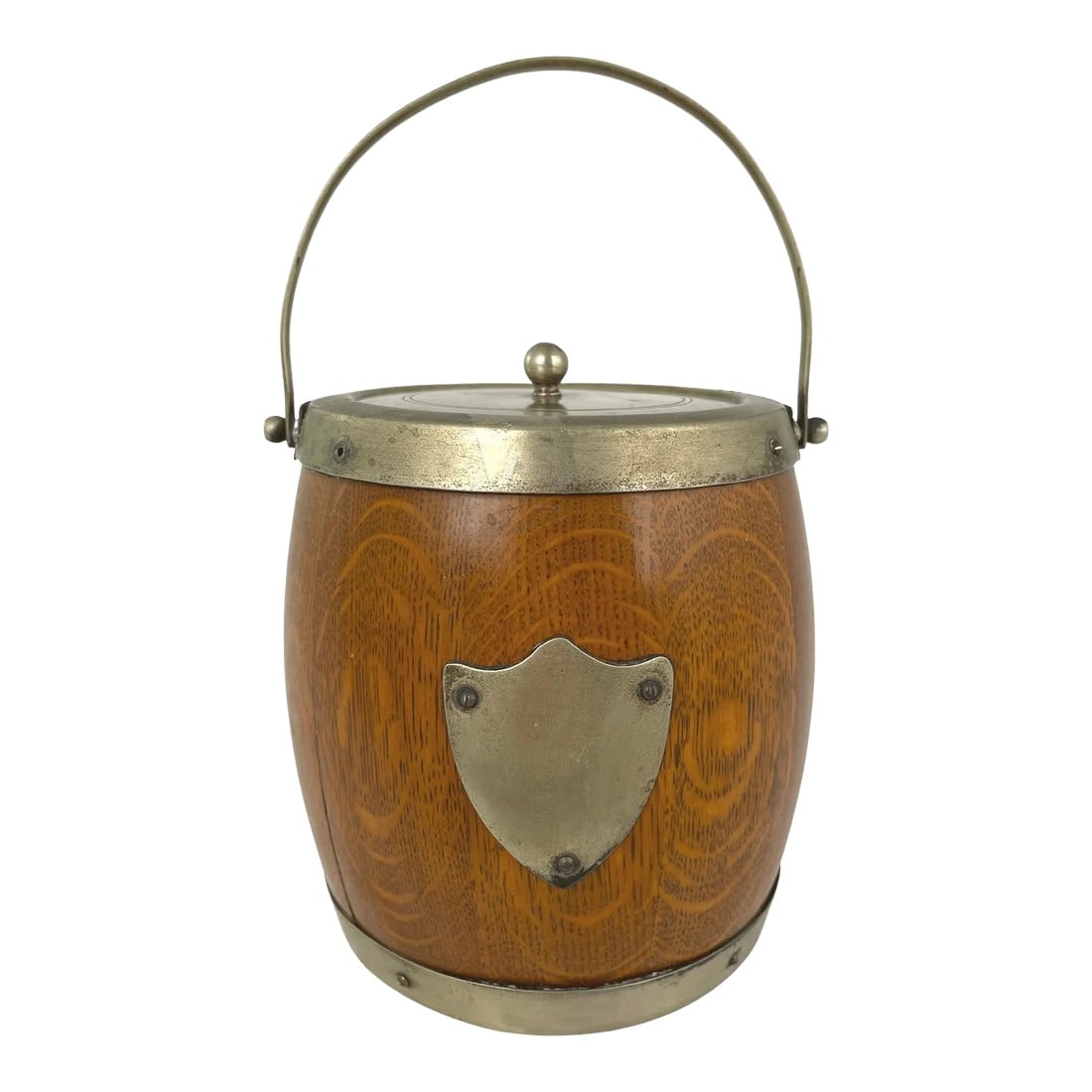 Early 20th-Century Oak Ice Bucket (1 of 6)