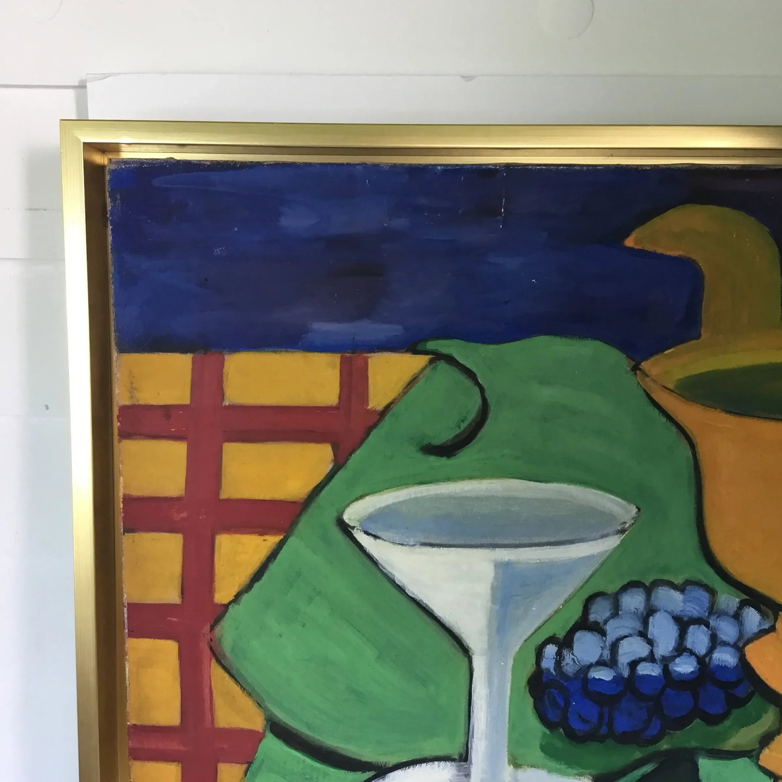 E Johnson 1948 Modernist Still Life Painting - 3