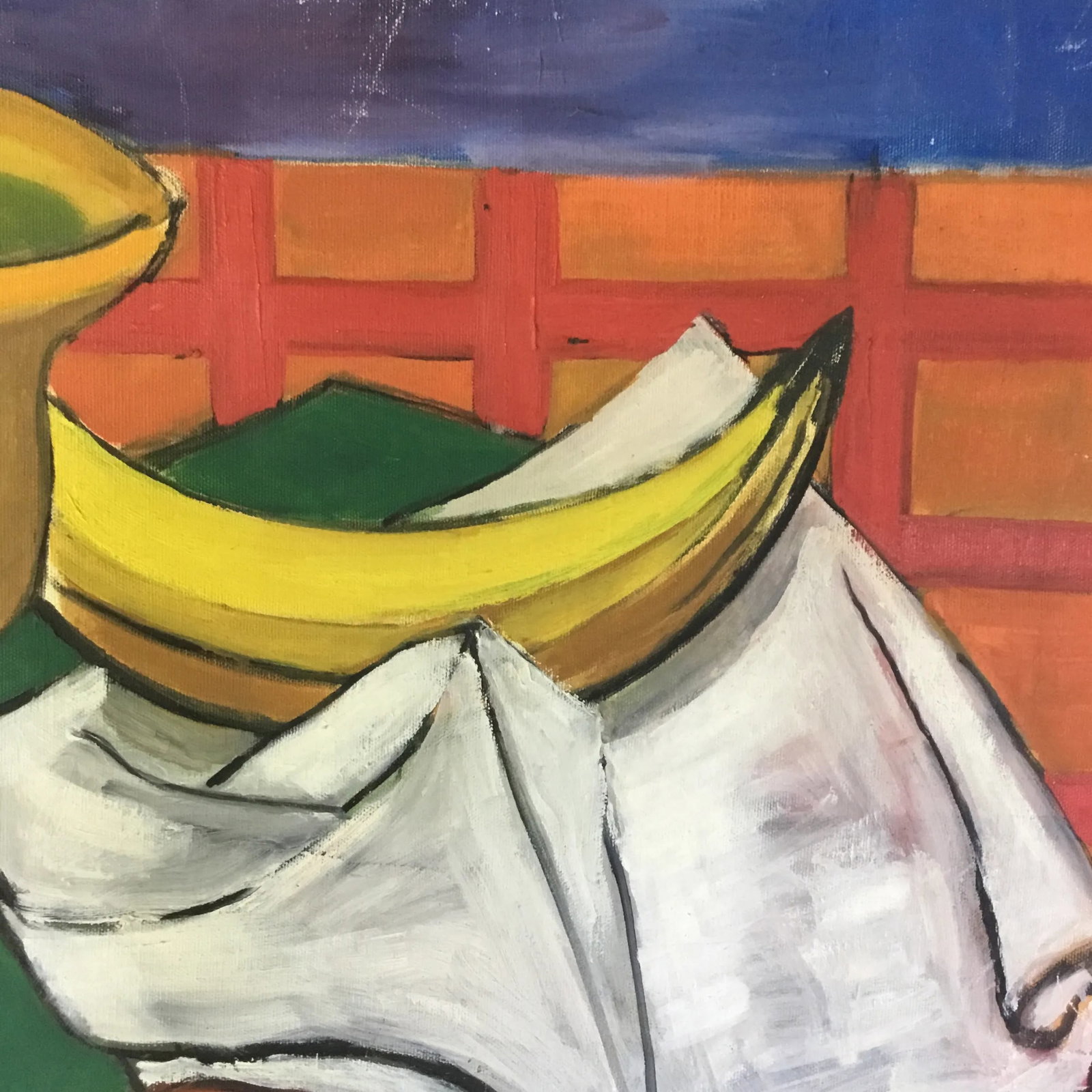 E Johnson 1948 Modernist Still Life Painting - 5