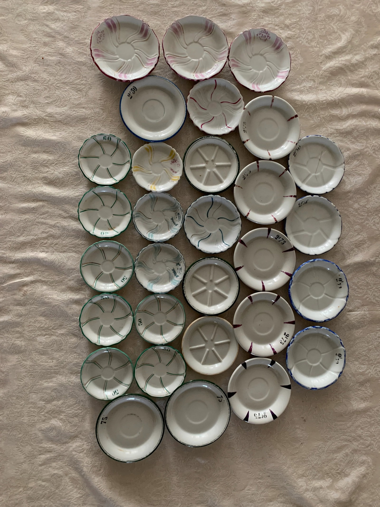 Late 20th Century Sets of French Tip Trays- 30 Pieces - 13
