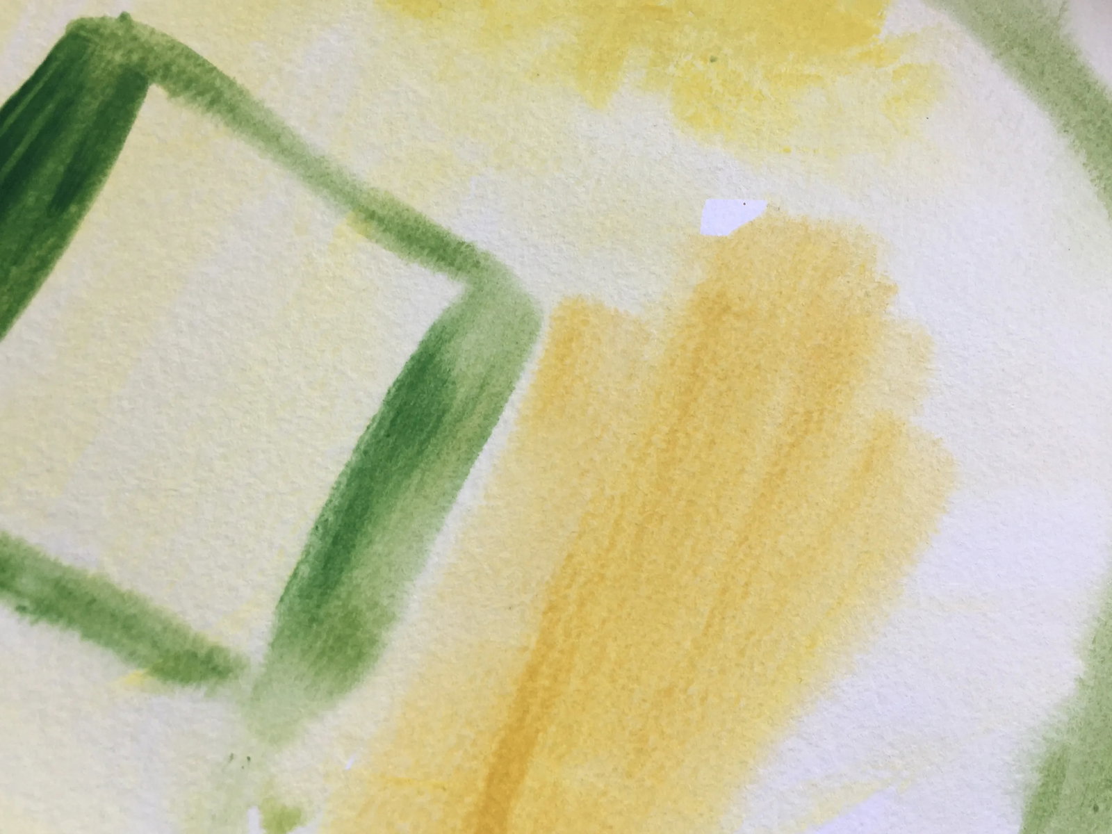Sunlit Palm Minimalist Watercolor Painting by CL Auker - 3
