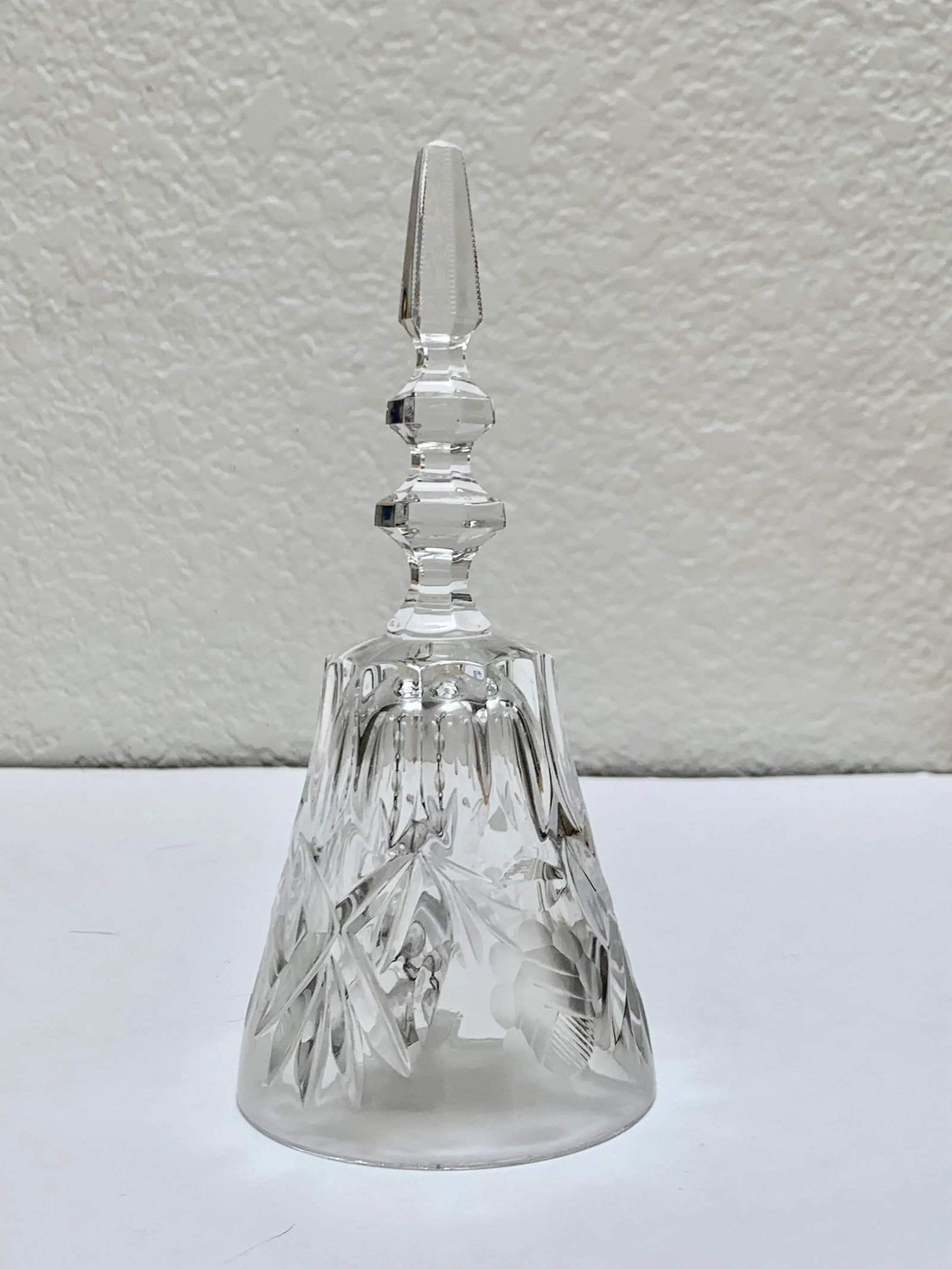 Set of Two Cut Glass Crystal Bells - 3
