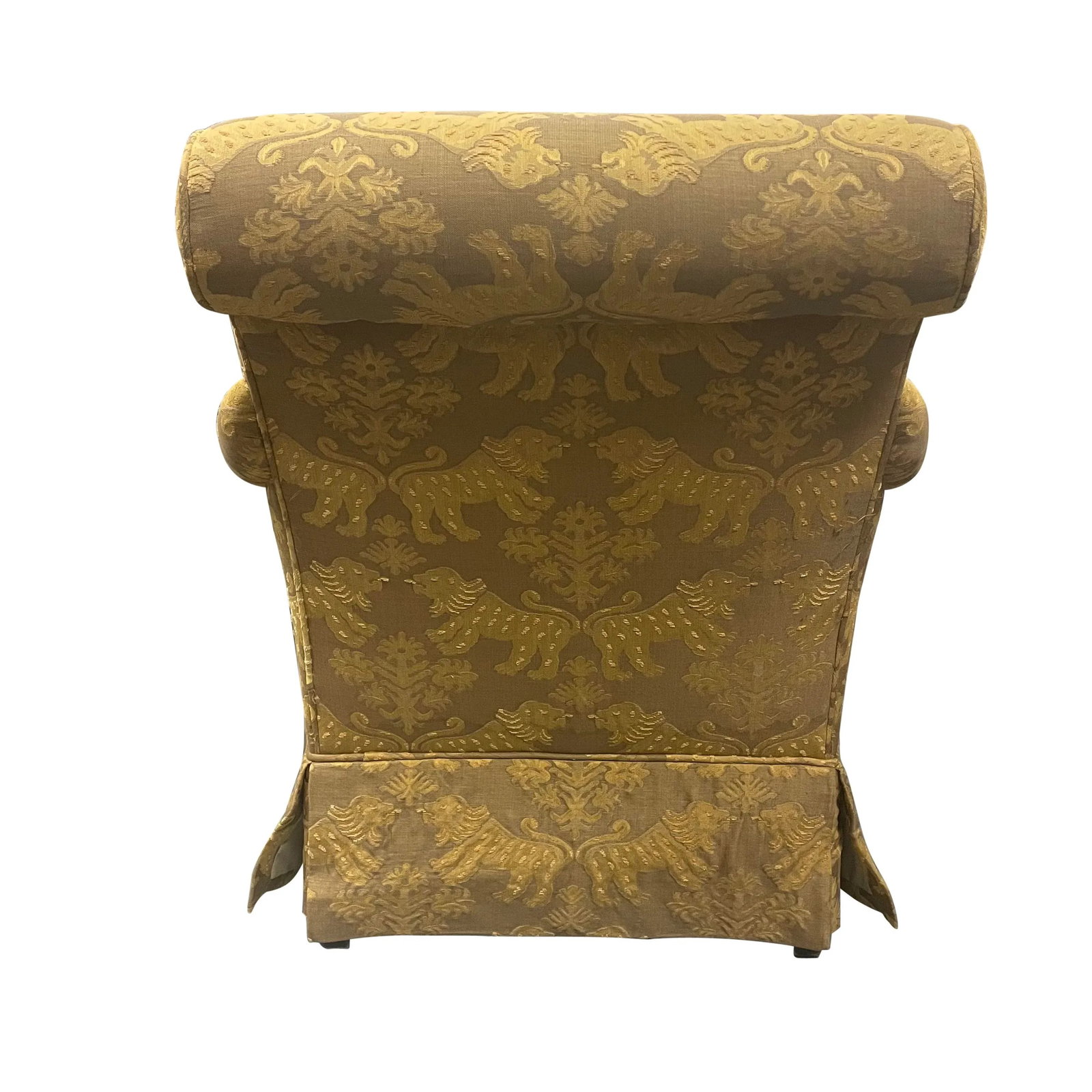 1980s Schumacher Furnishings Club Chair in Scalamandre Fabric - 3